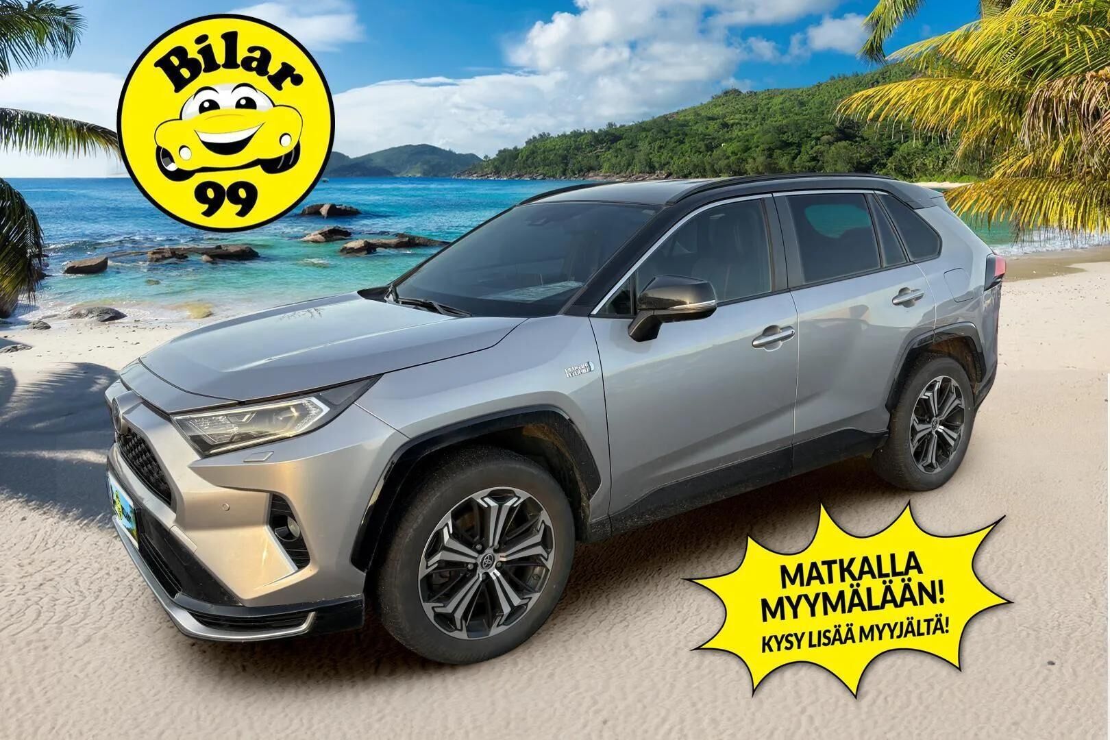 TOYOTA RAV4 PLUG-IN 2020 2.5 Hybrid AWD-i Premium ** HUD / Ilmast.penkit / 360 Kamera / JBL / Vetokoukku ** - 2x vanteet / Merkkihuollot / Vetokoukku / Muistipenkki - Osta nyt, maksa vasta ensi vuonna