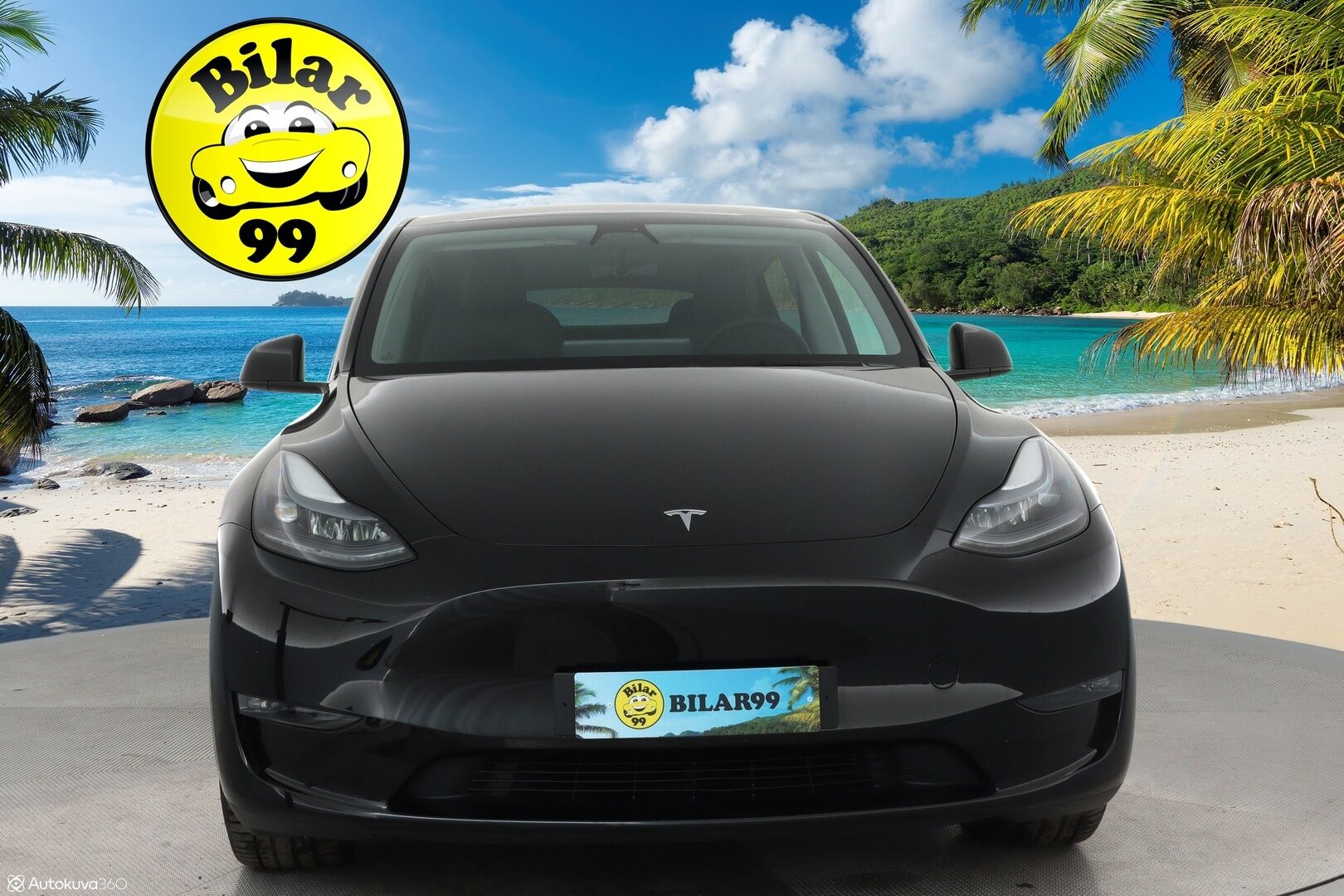 TESLA MODEL Y 2023 Long Range Dual Motor AWD ** Koukku / Lämpöpumppu / Lasikatto / Adapt.Vakkari / Matrix-LED / Muistipenkki / Kamera** - 3,99 % KORKOTARJOUS TÄHÄN AUTOON - Navi / Kaistavahti / Premium Audio / KeylessGO / Akku Testattu!