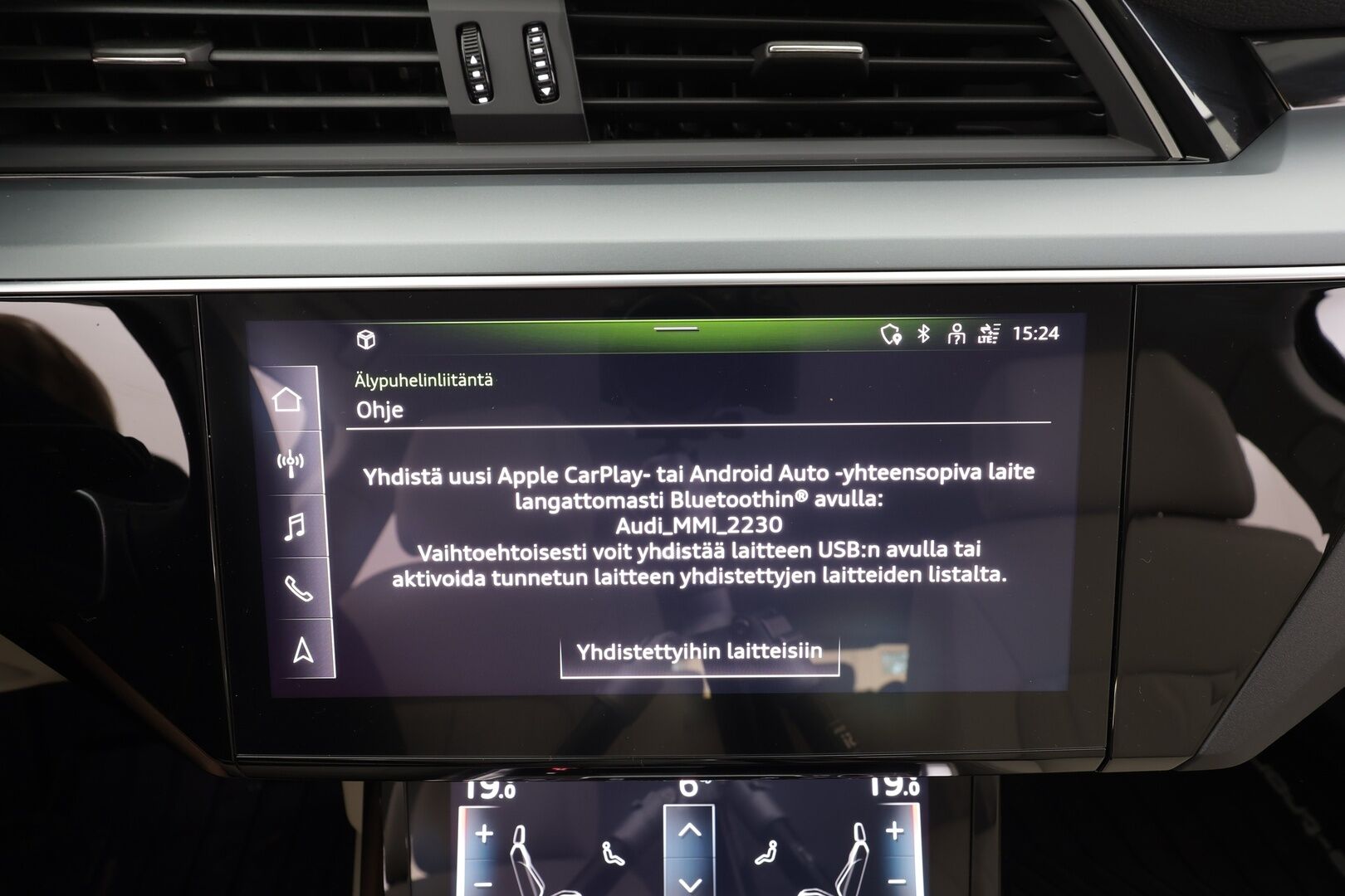 AUDI Q8 E-TRON 2024 55 - | ACC | Lisälämmitin | Koukku | Ilma-alusta | Matrix LED | Muistipenkki | P.Kamera | Nahat | Apple&Android | Merkkihuollettu |