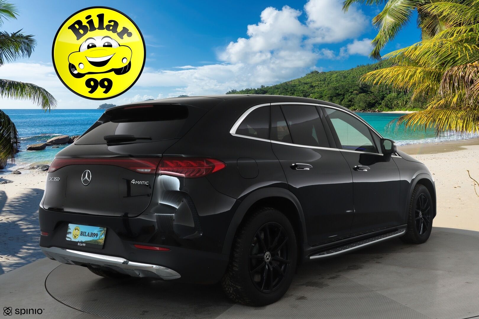 MERCEDES-BENZ EQE SUV 2023 350 4Matic * Distronic+ / Digital Light / 360° / Burmester / Muistipenkit / Panorama / Navi / KeylessGo / Koukku / ILP * - Kahdet renkaat aluvanteilla 