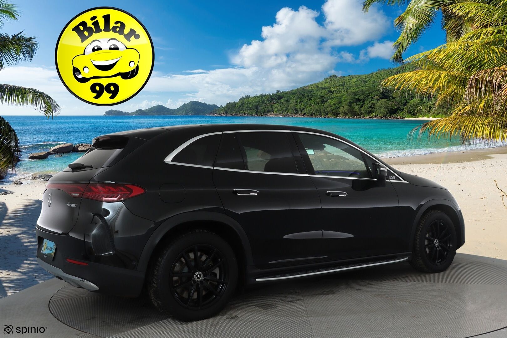 MERCEDES-BENZ EQE SUV 2023 350 4Matic * Distronic+ / Digital Light / 360° / Burmester / Muistipenkit / Panorama / Navi / KeylessGo / Koukku / ILP * - Kahdet renkaat aluvanteilla 