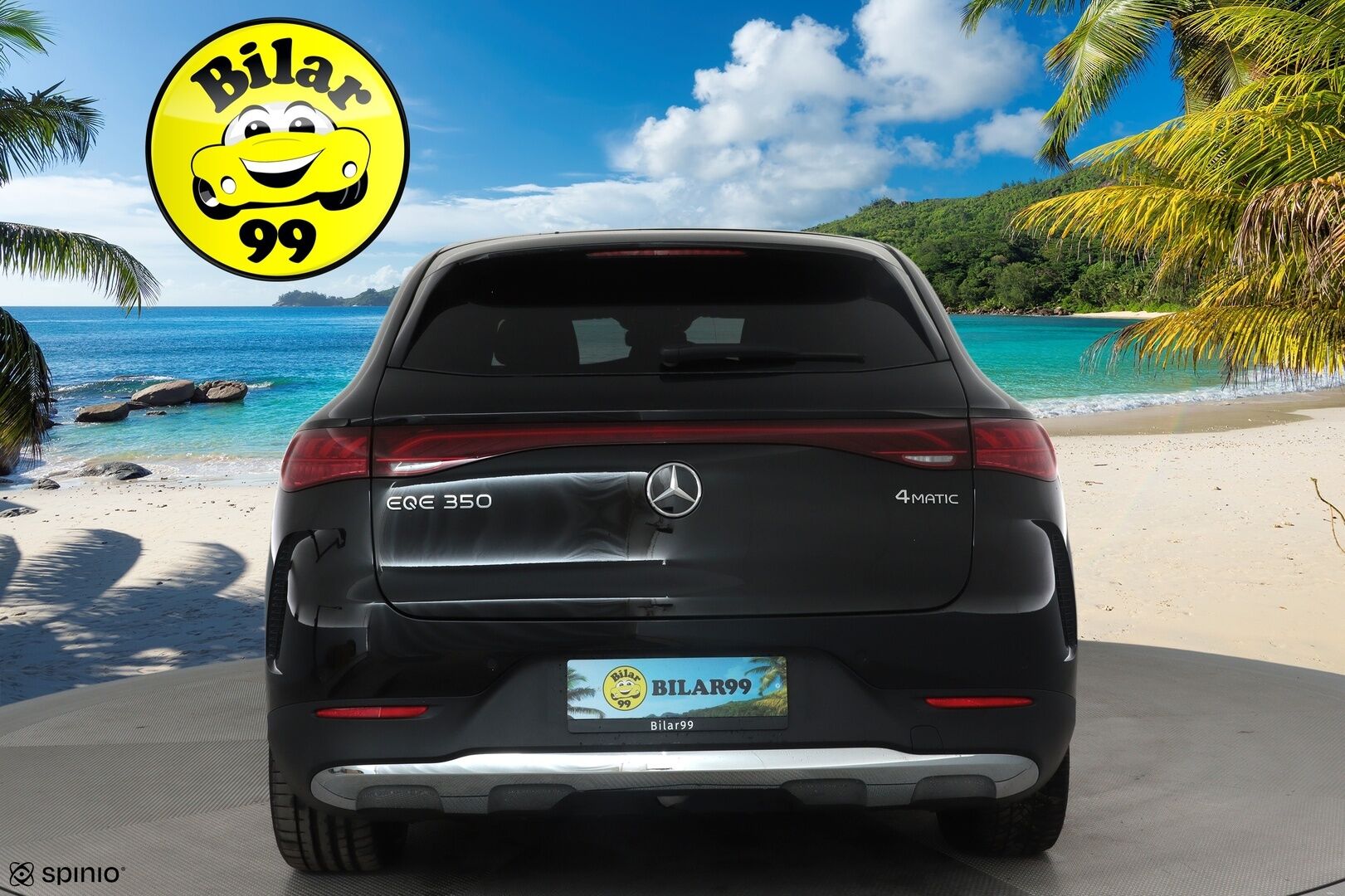 MERCEDES-BENZ EQE SUV 2023 350 4Matic * Distronic+ / Digital Light / 360° / Burmester / Muistipenkit / Panorama / Navi / KeylessGo / Koukku / ILP * - Kahdet renkaat aluvanteilla 