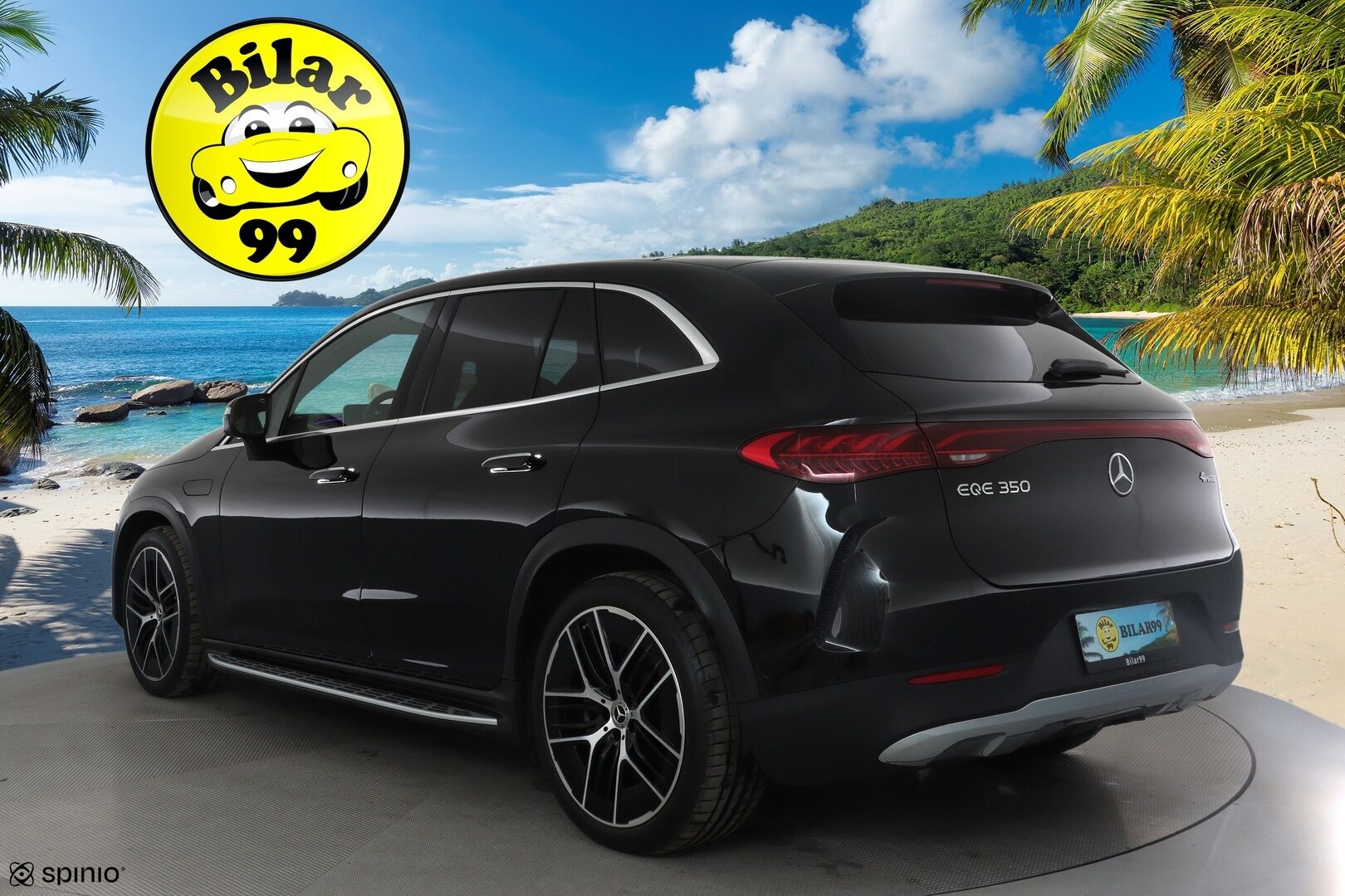 MERCEDES-BENZ EQE SUV 2023 350 4Matic * Distronic+ / Digital Light / 360° / Burmester / Muistipenkit / Panorama / Navi / KeylessGo / Koukku / ILP * - Kahdet renkaat aluvanteilla 