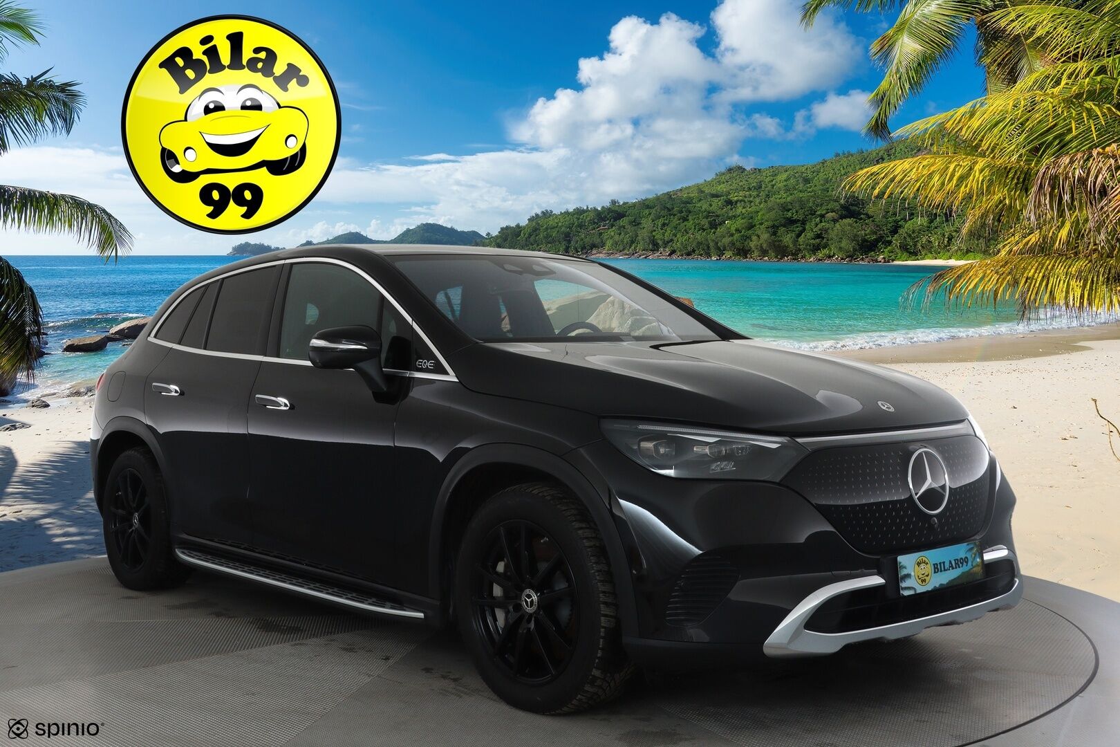 MERCEDES-BENZ EQE SUV 2023 350 4Matic * Distronic+ / Digital Light / 360° / Burmester / Muistipenkit / Panorama / Navi / KeylessGo / Koukku / ILP * - Kahdet renkaat aluvanteilla 