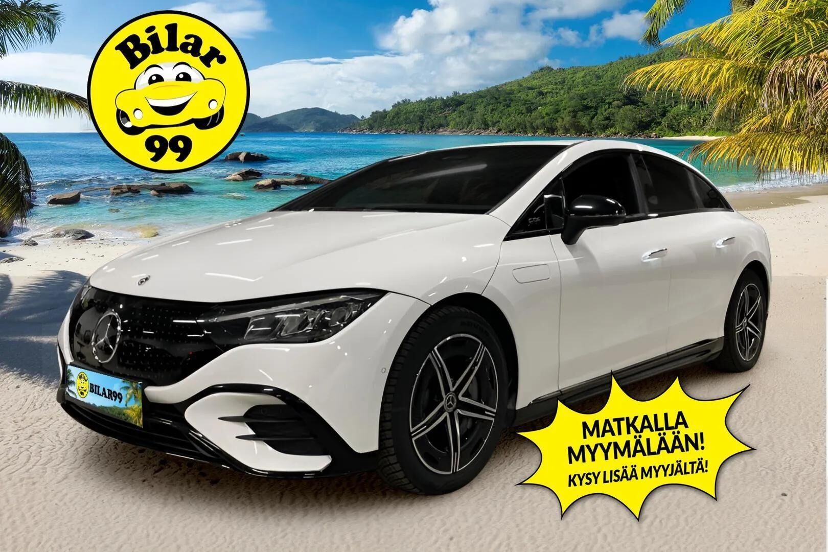 MERCEDES-BENZ EQE 2022 350+ AMG * Koukku / Distronic / Burmester / P.Kamera / Comfort-penkit Muistilla / LED / Navi / Kaistavahti / Keyless * - Akku kuntotarkastettu