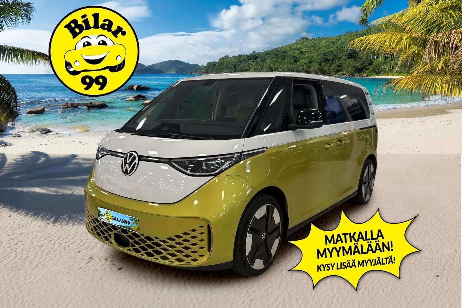 VOLKSWAGEN ID. BUZZ 2023 150kW PRO Business 77 kWh - ALV | Muistipenkit | Koukku | ACC | P-Kamera | 2x vanteet - KORKO VAIN 3,99 %