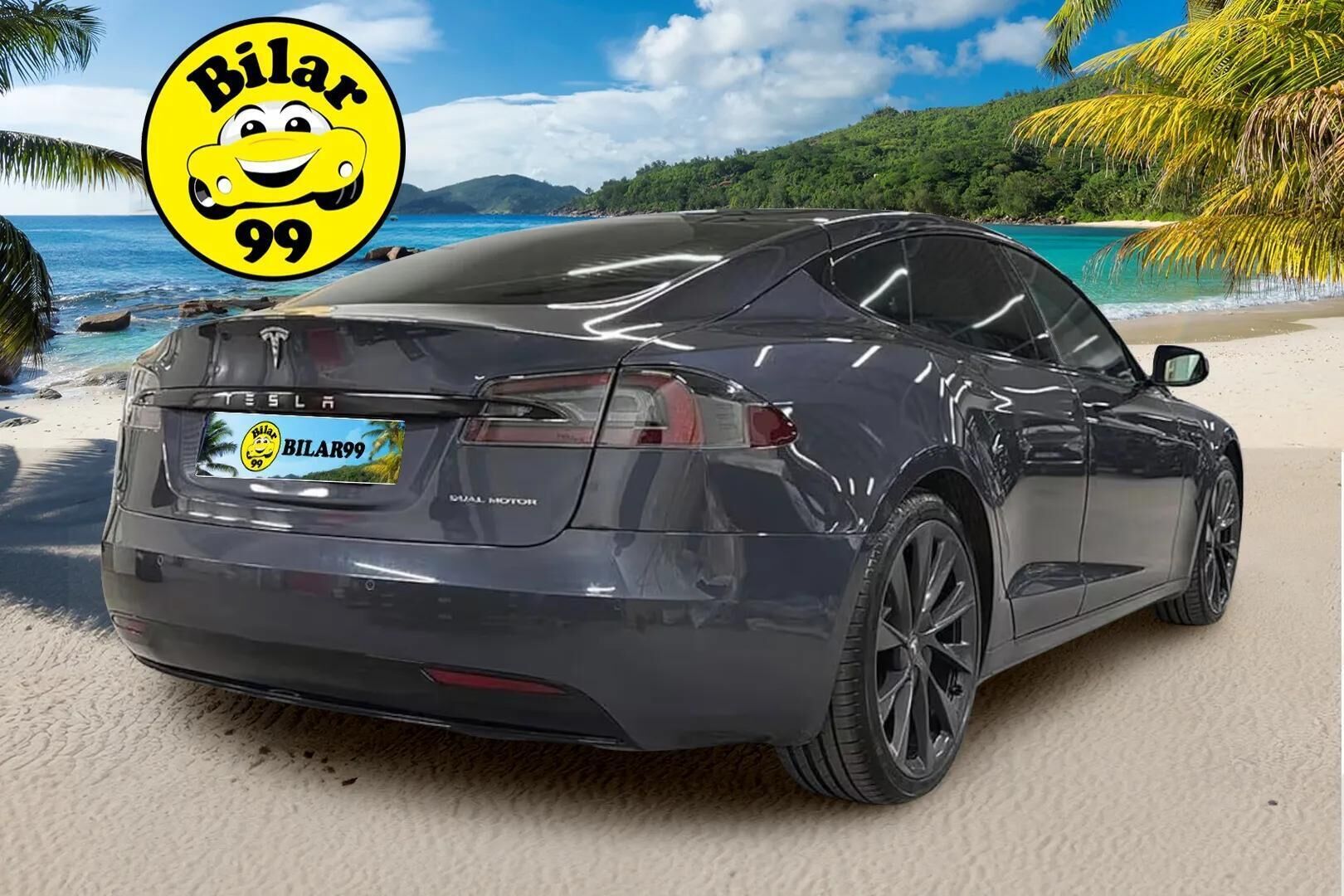 TESLA MODEL S 2020 Long Range Raven ** Autopilot / Valkoinen sisusta / Panorama / Ilma-alusta / Premium Connectivity ** - 21" alut / Premium Audio / 2x vanteet