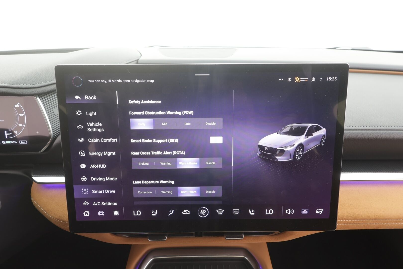 MAZDA 6 2025 e Takumi Plus - | ACC | ILP | Ilm. istuimet sähköllä | HUD | Panorama | Sony | Nahka-mokkakangas -verhoilu | 360° | CTS | BSM | Apple & Android | Ambient light |