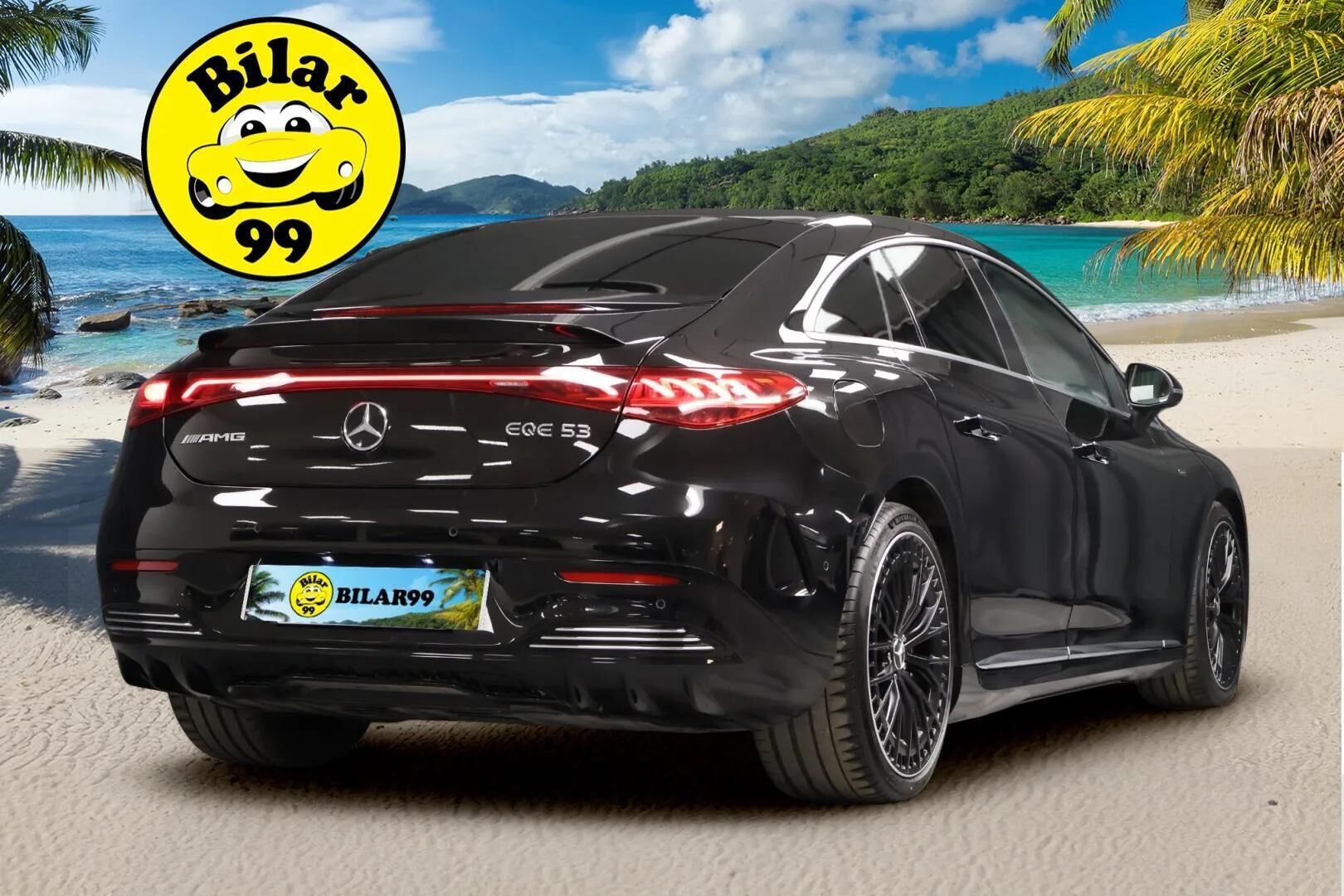 MERCEDES-BENZ EQE 2023 53 AMG 4MATIC+ ** Hyperscreen / Panorama / Burmester / 4-pyöräohj. / TULOSSA ** - 2,99 % KORKOTARJOUS TÄHÄN AUTOON - Hieronta / Ilmastoidut nappanahat / Digital light / HUD