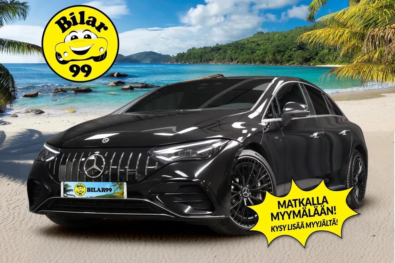 MERCEDES-BENZ EQE 2023 53 AMG 4MATIC+ ** Hyperscreen / Panorama / Burmester / 4-pyöräohj. / TULOSSA ** - 2,99 % KORKOTARJOUS TÄHÄN AUTOON - Hieronta / Ilmastoidut nappanahat / Digital light / HUD