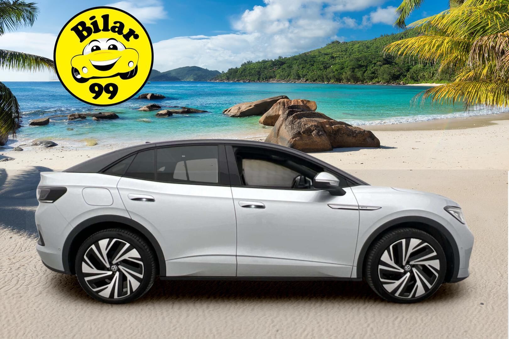 VOLKSWAGEN ID.5 2022 GTX Dual Motor AWD 77kWh ** Panorama / Koukku / P-Kamera / Lämpöpumppu / TULOSSA ** - 3,99 % KORKOTARJOUS TÄHÄN AUTOON - 21" vanteet / Adapt. vakkari / IQ.Light / 2x vanteet 
