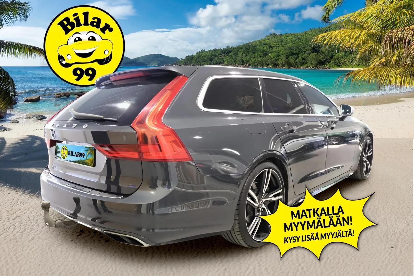 Volvo V90 2017 T5 R-Design - | ACC | B&W | 360° | Webasto | Panoraama | Koukku | Huippuvarusteet! |