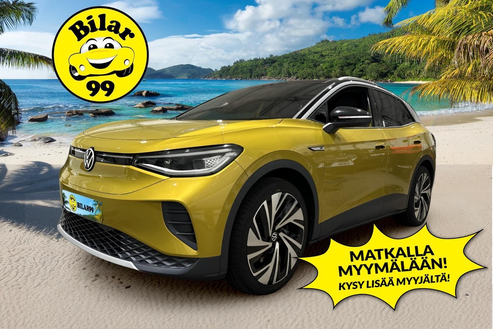 VOLKSWAGEN ID.4 2021 Pro Performance 1ST MAX 150 kW / Lämpöumppu / Lasikatto / TULOSSA // - 3,99 % KORKOTARJOUS TÄHÄN AUTOON - IQ-light / HUD / Muistipenkit / Vetokoukku / Peruutuskamera 360 / Navi / Sähkötoiminen takakontinluukku / 