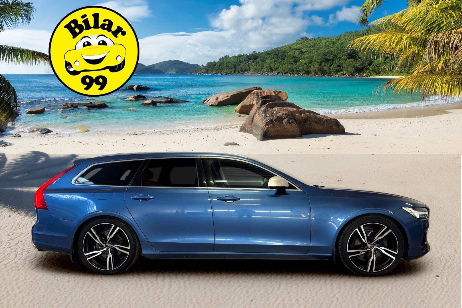 Volvo V90 2017 D5 AWD R-Design aut. ** Webasto / Adapt.vakkari / Koukku / Muistipenkki / TULOSSA ** - 3,99 % KORKOTARJOUS TÄHÄN AUTOON - 