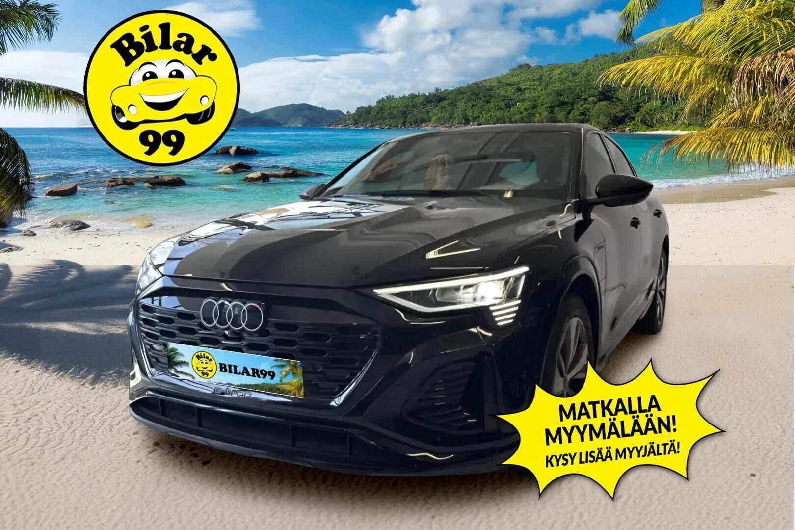 AUDI Q8 E-TRON 2024 Sportback 55 e-tron quattro S line * ACC / Muistipenkki / 360° / Koukku / Matrix LED / Keyless / Navi / Ratinlämmitin * - Akku kuntotarkastettu / Merkkihuollettu