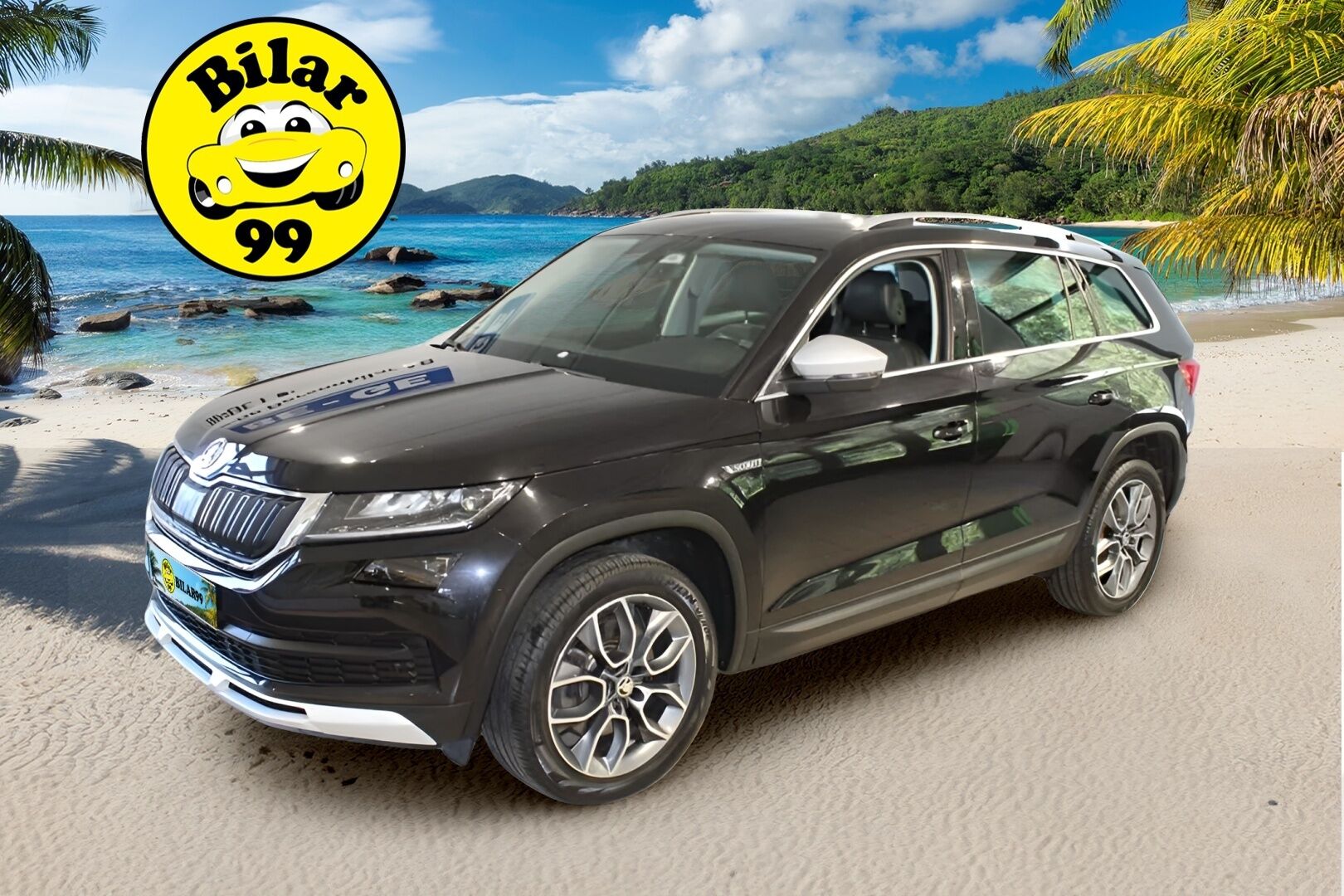 SKODA KODIAQ 2019 2,0 TSI 4x4 Scout DSG Autom. ** Canton / Adapt.vakkari / Webasto / Kamera / TULOSSA ** - 3,99 % KORKOTARJOUS TÄHÄN AUTOON - Koukku / LED / Navi / Mirror Link