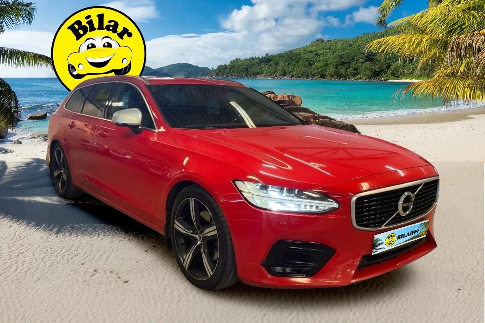 Volvo V90 2017 D5 AWD R-Design aut. ** Panorama / HUD / Adapt.vakkari / Webasto / TULOSSA ** - 3,99 % KORKOTARJOUS TÄHÄN AUTOON - P-Kamera / Koukku / Carplay / Navi / VOC