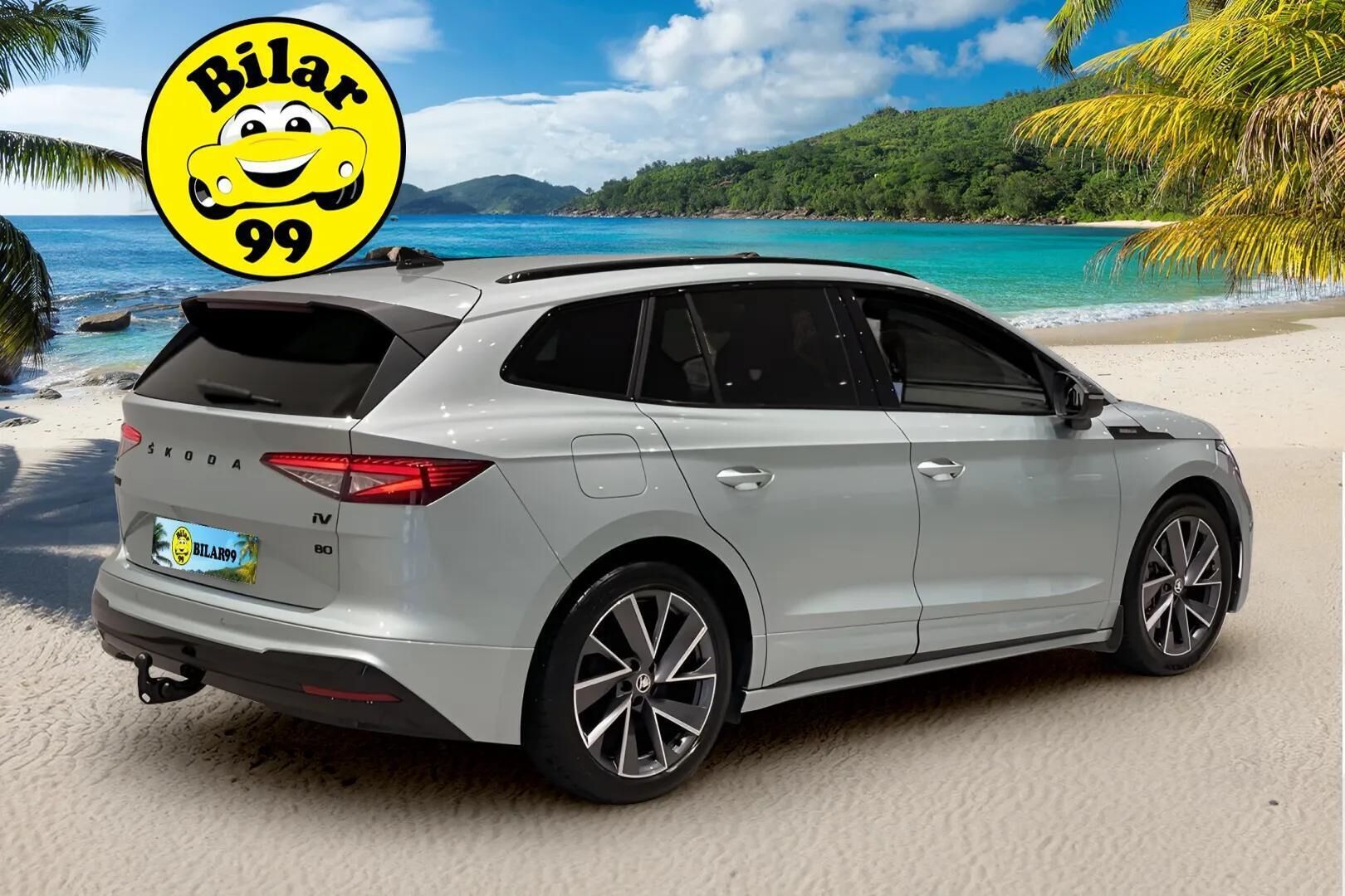 SKODA ENYAQ 2022 80 iV Sportline ** HUD / 360 Kamera / Lämpöpumppu / TULOSSA ** - 3,99 % KORKOTARJOUS TÄHÄN AUTOON - Adapt.vakkari / Vetokoukku / Keyless / 2x vanteet