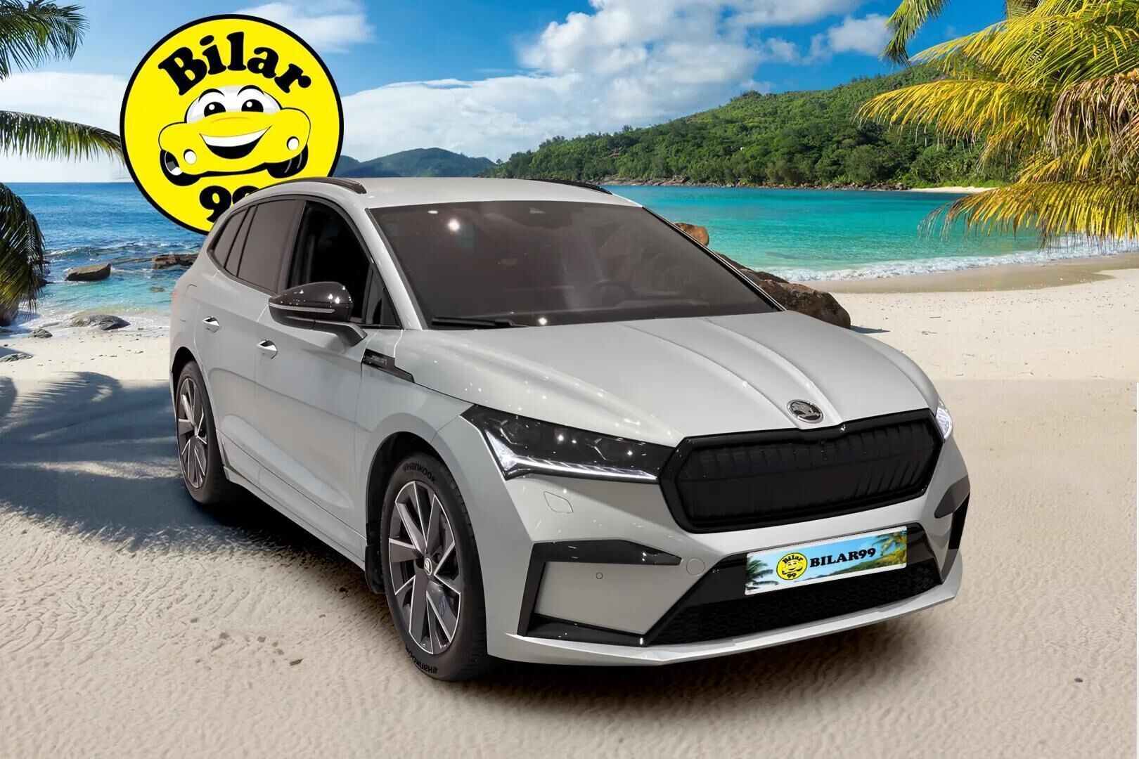 SKODA ENYAQ 2022 80 iV Sportline ** HUD / 360 Kamera / Lämpöpumppu / TULOSSA ** - 3,99 % KORKOTARJOUS TÄHÄN AUTOON - Adapt.vakkari / Vetokoukku / Keyless / 2x vanteet