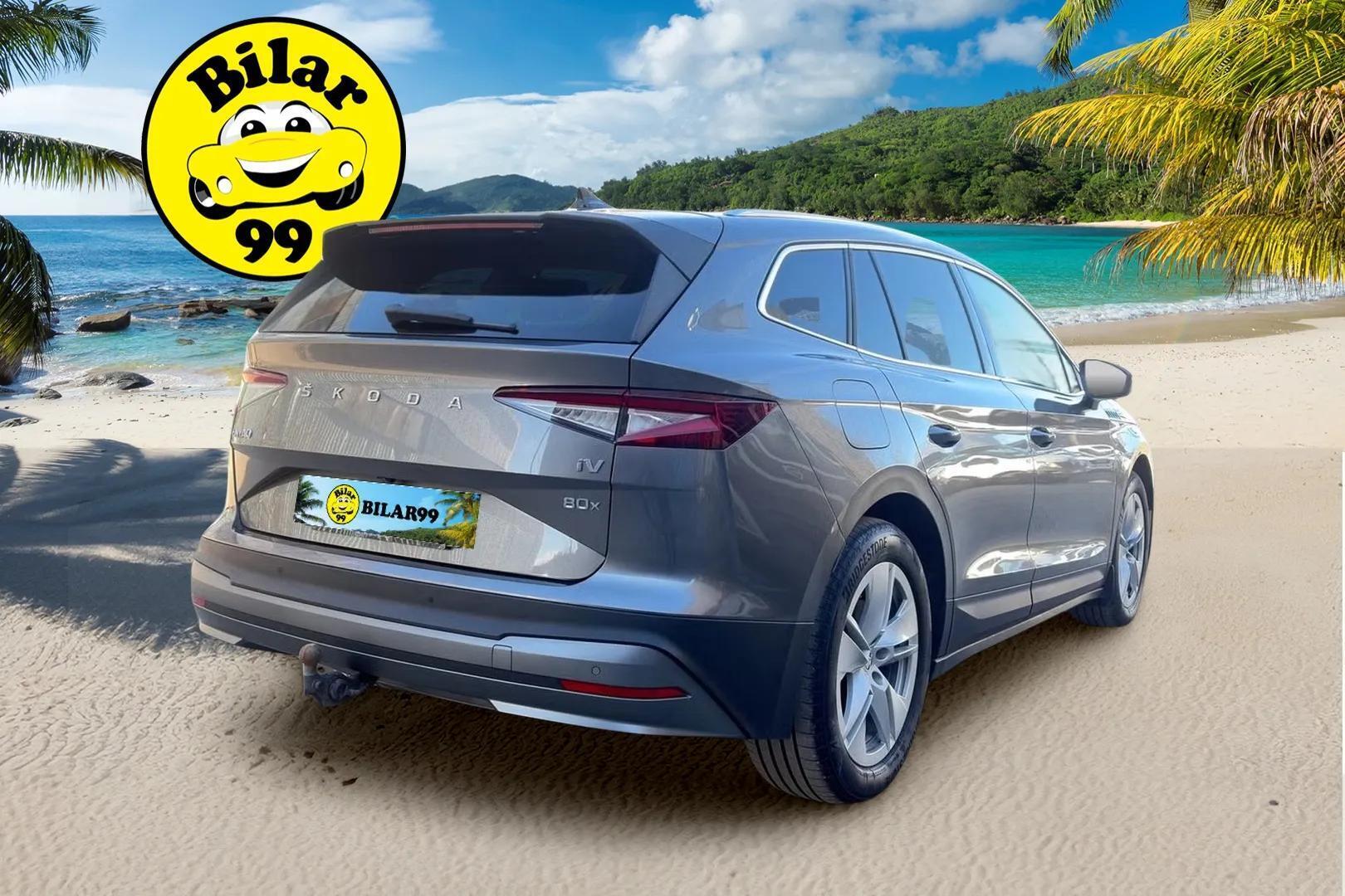 SKODA ENYAQ 2023 80x iV ** Lämpöpumppu / Muistipenkki / 360 Kamera / ACC / Koukku ** - 2x vanteet / Sähkökontti / LED - HULLUT AVAJAISHULINAT KORKOTARJOUS 3,29 %