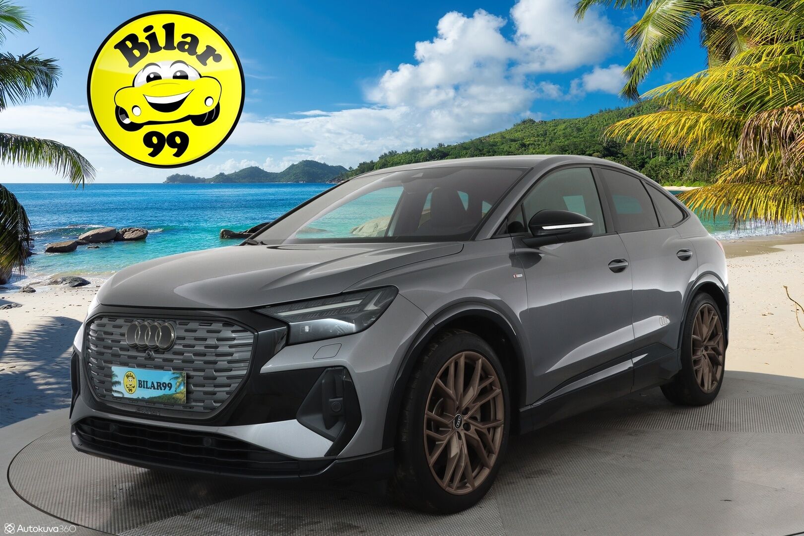 AUDI Q4 E-TRON 2022 Sportback e-tron 50 quattro **HUD / Adapt.vakkari / Lämpöpumppu / Panoraama / Sporttipenkit / Matrix LED / P.kamera** - 3,99 % KORKOTARJOUS TÄHÄN AUTOON - Akku kuntotarkastettu!