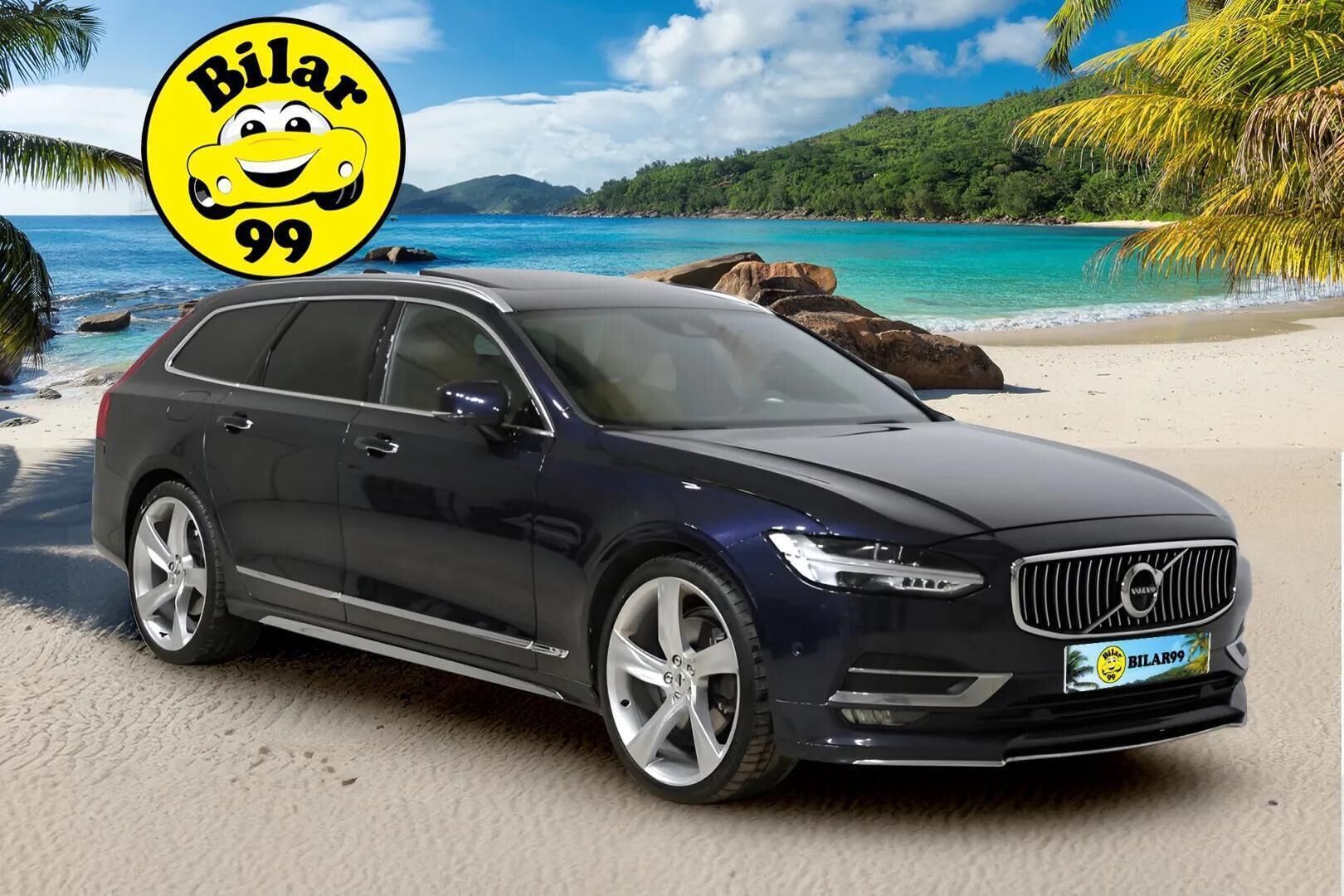 Volvo V90 2017 T6 AWD  Inscription aut ** B&W / Panorama / Webasto / HUD / 360° / ACC / Navi ** - Styling Kit / Ilmastoidut&Hierovat Nappanahat / Full-LED / Koukku