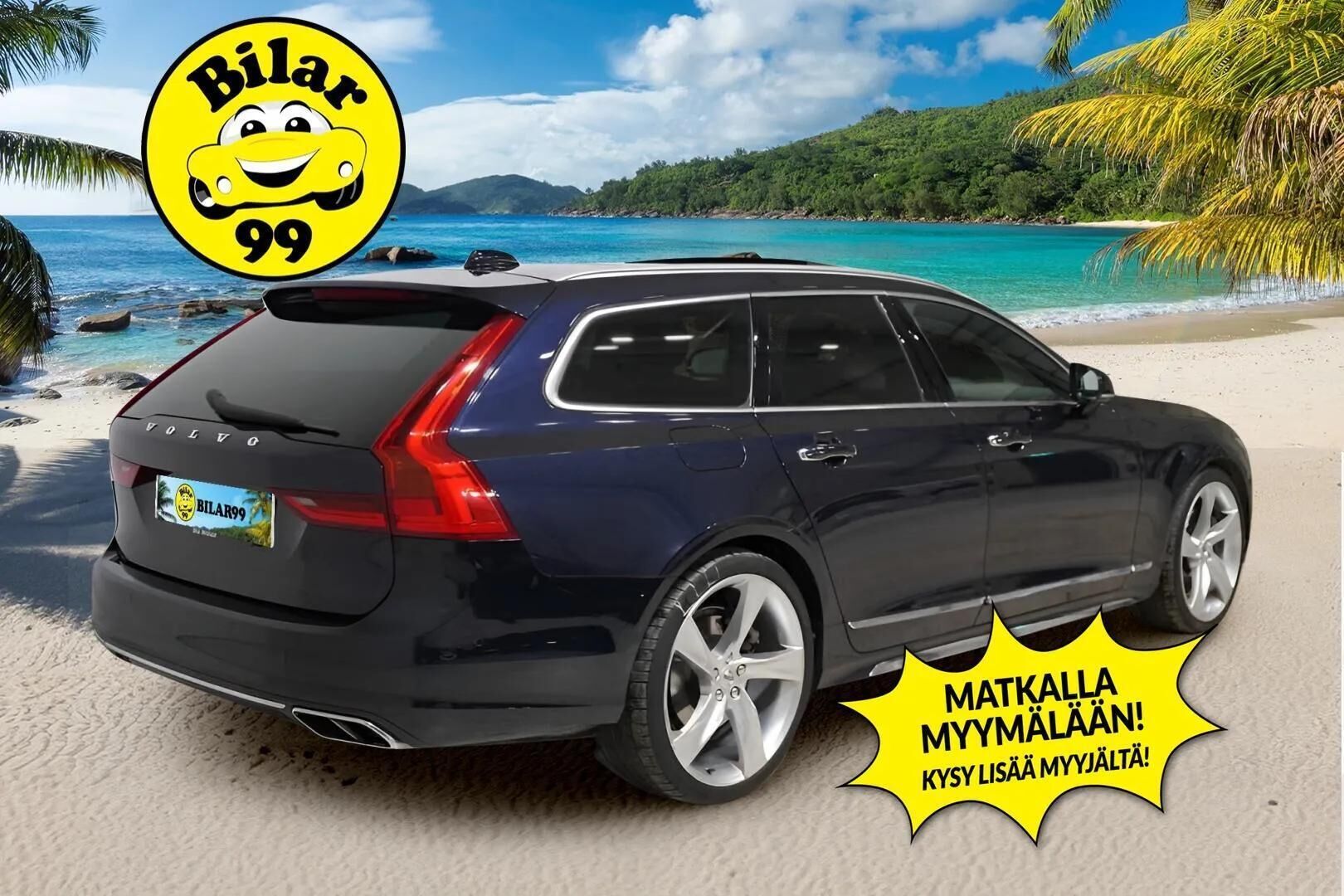 Volvo V90 2017 T6 AWD  Inscription aut ** B&W / Panorama / Webasto / HUD / 360° / ACC / Navi ** - Styling Kit / Ilmastoidut&Hierovat Nappanahat / Full-LED / Koukku