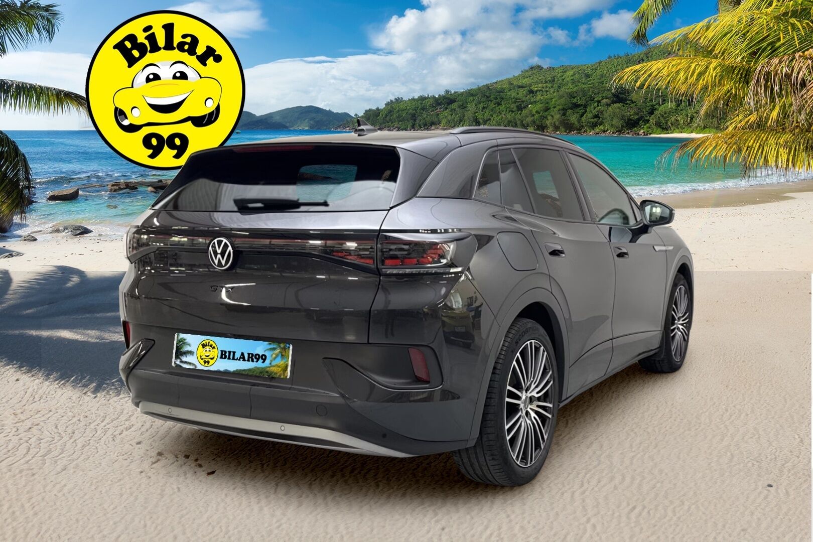 VOLKSWAGEN ID.4 2022 GTX Dual Motor AWD 77kWh ** Top-Sport penkit / Lämpöpumppu / Vetokoukku / TULOSSA - 3,99 % KORKOTARJOUS TÄHÄN AUTOON - Adapt.vakkari / iQ LED / P-Kamera / 2x vanteet