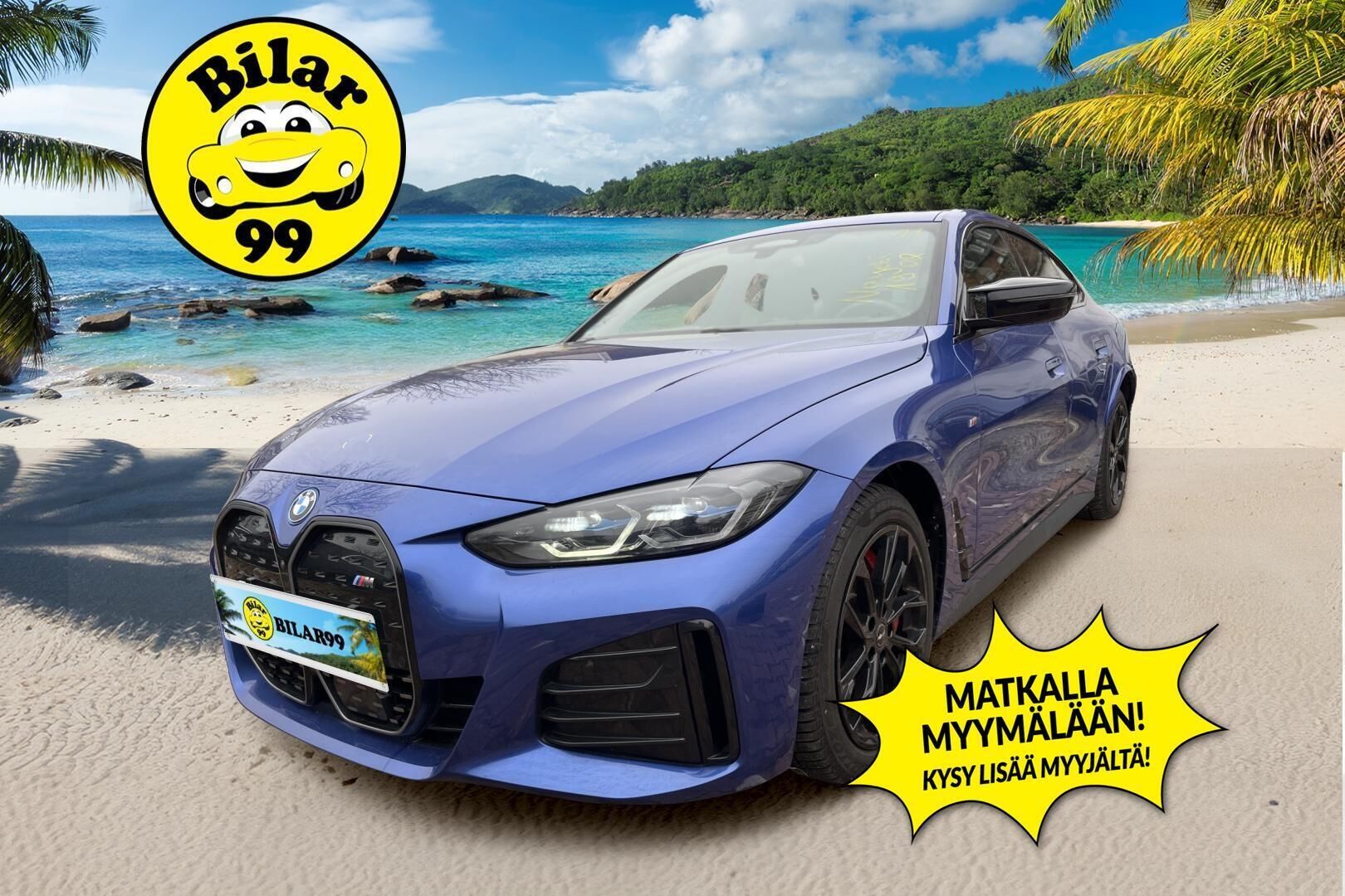 BMW I4 M50 2024 Super Charged / ACC / ILP / Muistinahat / H/K / Comfort access / Laser-valot / 360°-kamera / Vetokoukku