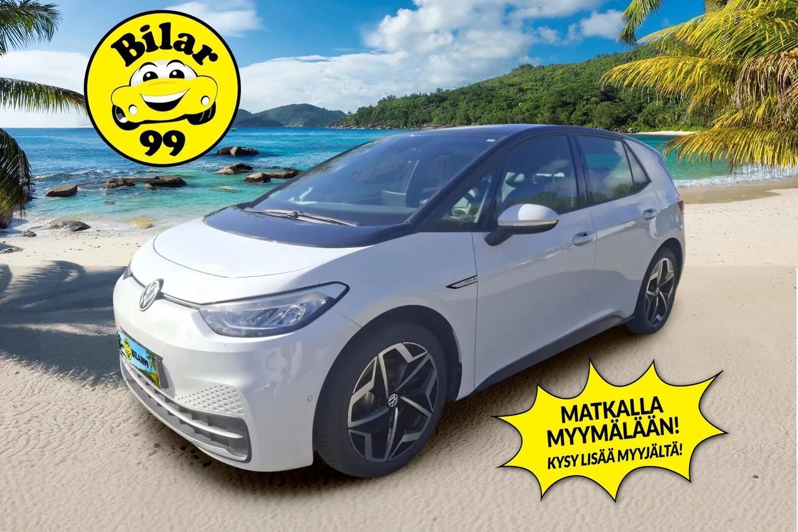 VOLKSWAGEN ID.3 2022 Pro S 150 kW, akku 77 kWh, 5-paikkainen - | ACC | P.Kamera | LED | Puolinahat | Ratinlämmitys | Merkkihuollettu |