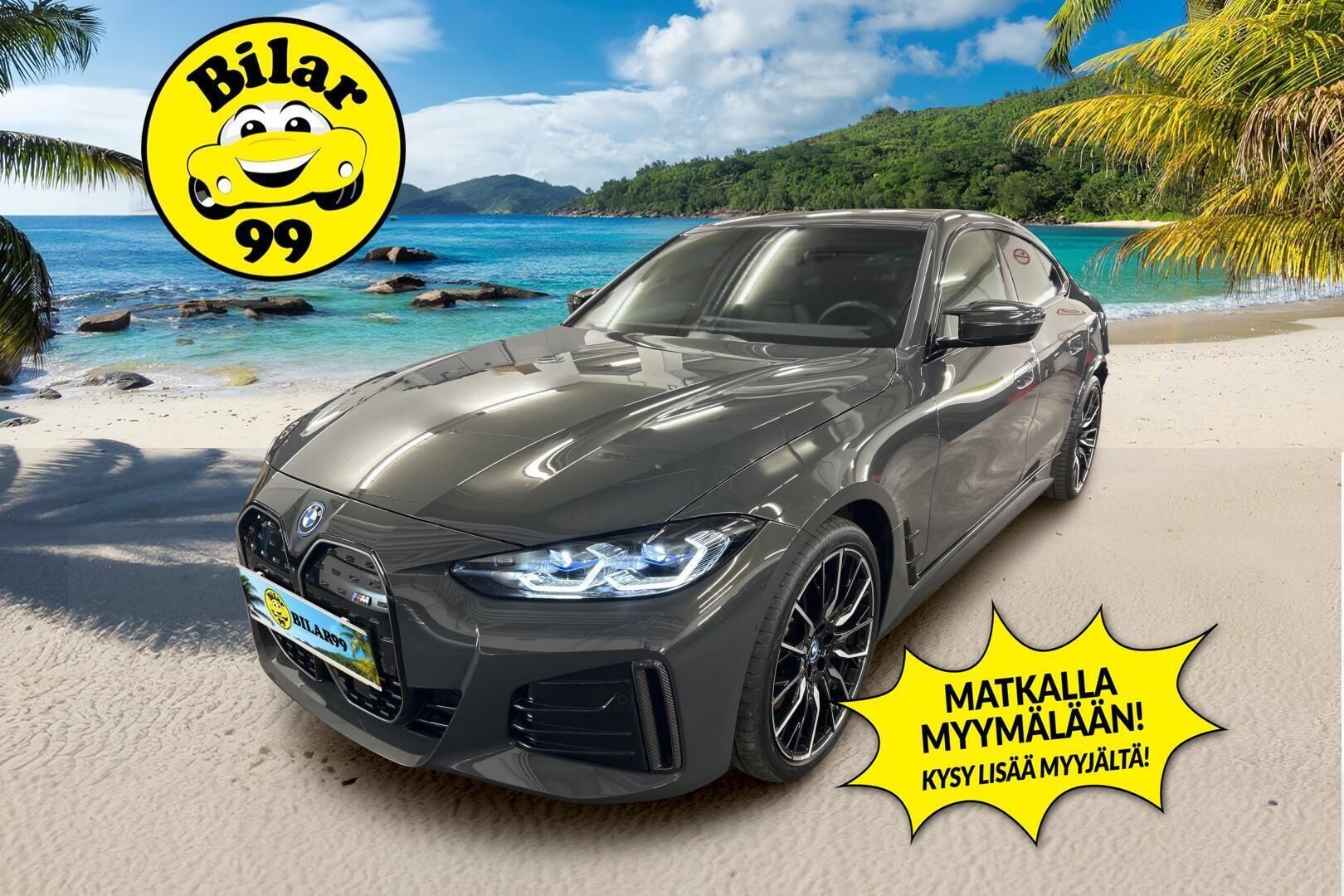 BMW I4 M50 2022 Charged / ACC / H/K / 360°-kamera / M-penkit muistilla / Laser-valot / Comfort access