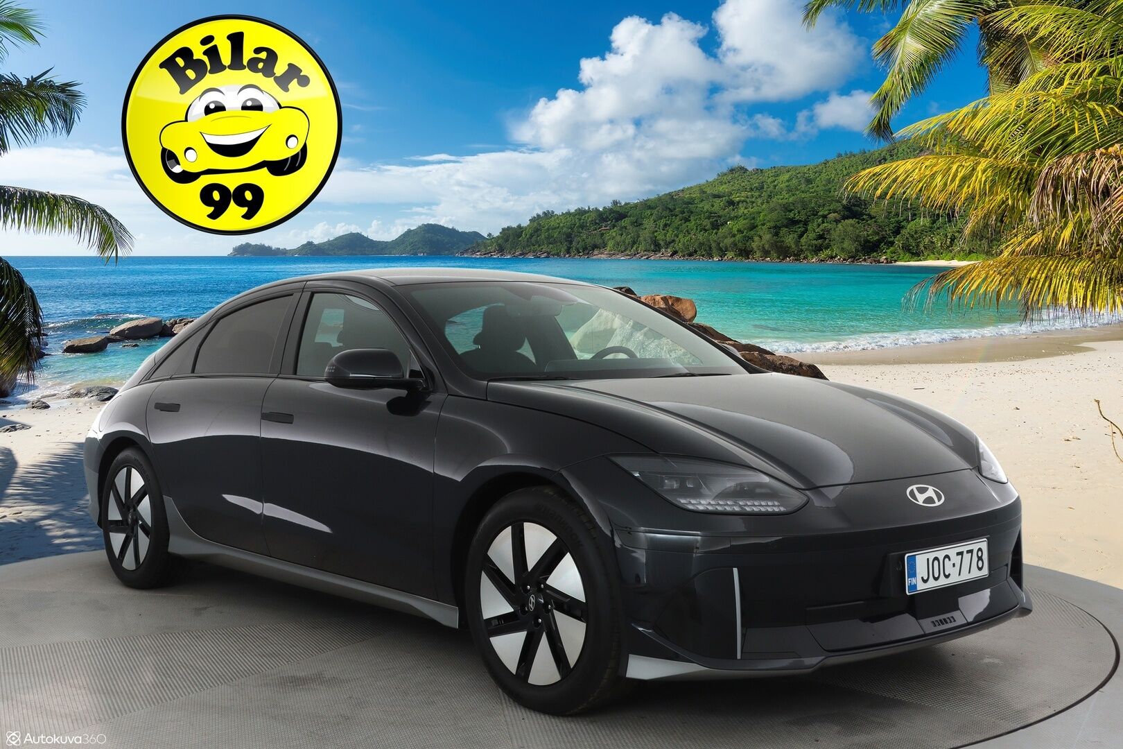 HYUNDAI IONIQ 6 2023 77kWh AWD **HUD / Adapt. vakkari / HDA / P.kamera / Keyless / Sähköpenkit / Apple&Android** - 3,99 % KORKOTARJOUS TÄHÄN AUTOON - Tehdastakuu voimassa! / 