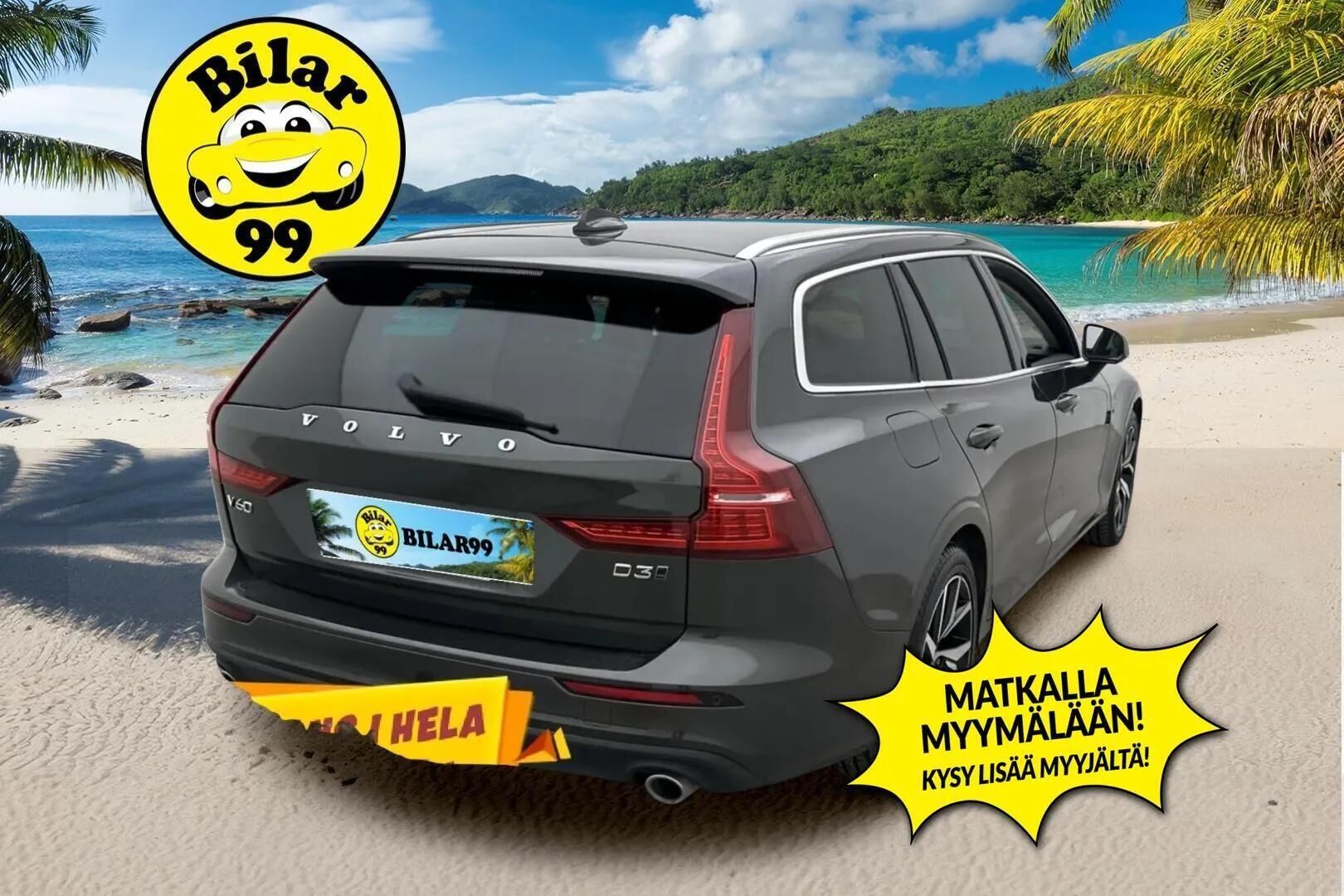 Volvo V60 2019 D3 AWD Momentum aut. ** Adapt.vakkari / P-Kamera / Webasto / Puolinahat ** - Vetokoukku /  Navi / LED / VOC