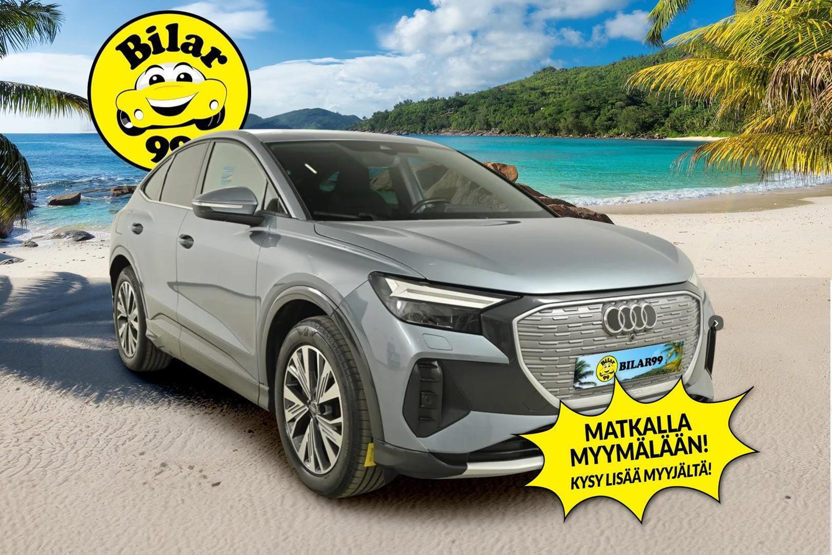 AUDI Q4 E-TRON 2022 Sportback 50 quattro ** Lämpöpumppu / Sporttipenkit / P-Kamera / TULOSSA ** - 3,99 % KORKOTARJOUS TÄHÄN AUTOON - Adapt.vakkari / LED / Keyless / 2x vanteet
