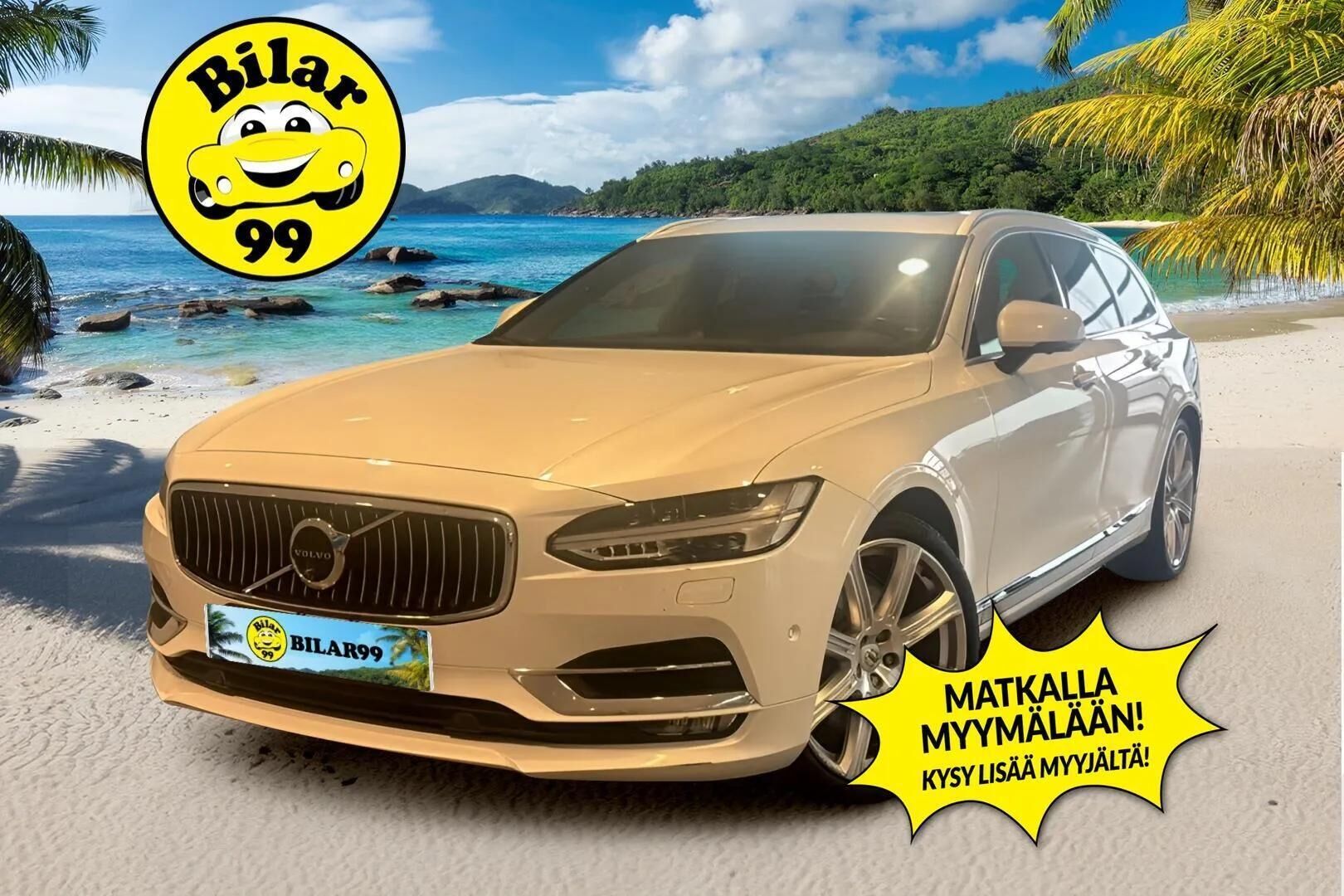 Volvo V90 2018 T6 AWD Inscription ** Bowers&Wilkins / Panorama / 360 / HUD / Muistinahat ** - ACC / Webasto / Koukku / VOC - HULLUT AVAJAISHULINAT KORKOTARJOUS 3,29 %