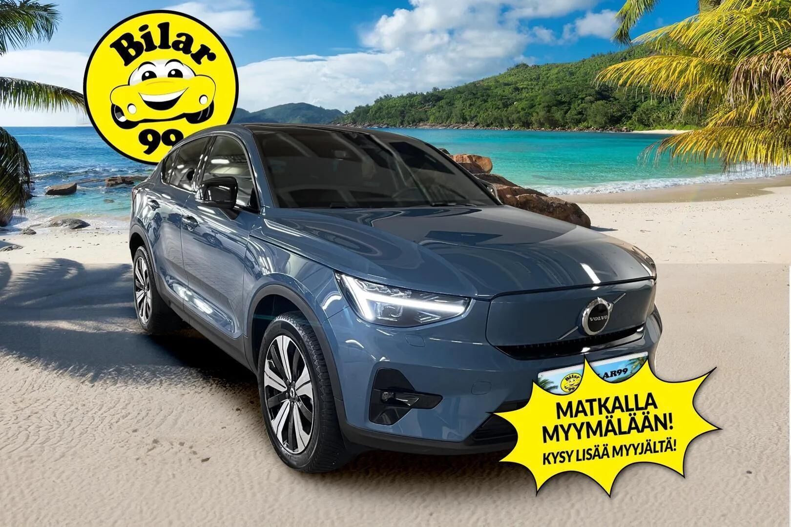 Volvo C40 2023 Recharge Twin Plus aut ** Panorama / Muistipenkki / Lämpöpumppu / P-Kamera ** - Vetokoukku / Adapt.vakkari / Pixel LED