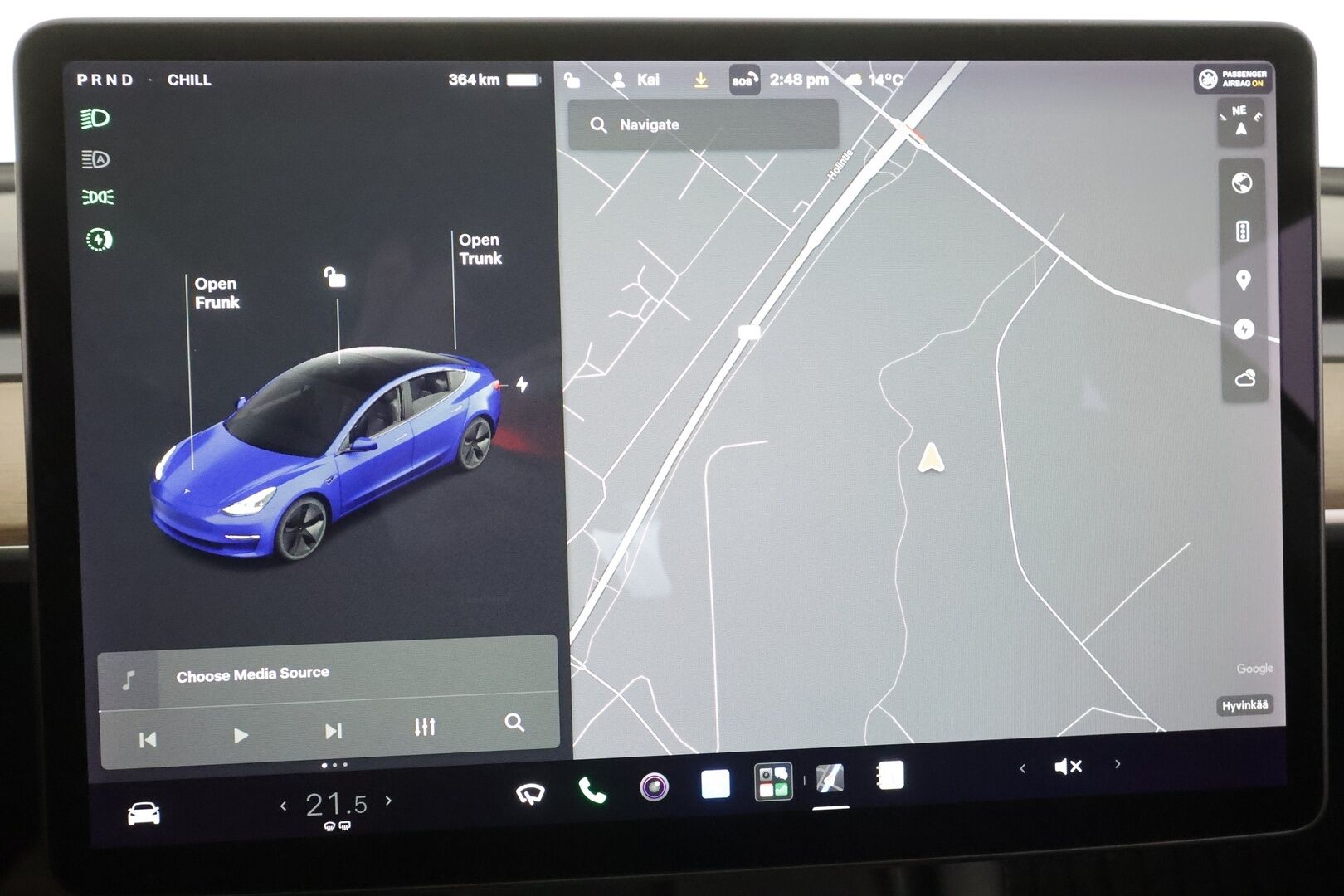 TESLA MODEL 3 2021 Standard Range Plus - | ILP | Lasikatto | ACC | Matrix-LED | Muistipenkki | P.Kamera | Navi | Kaistavahti | Keyless |