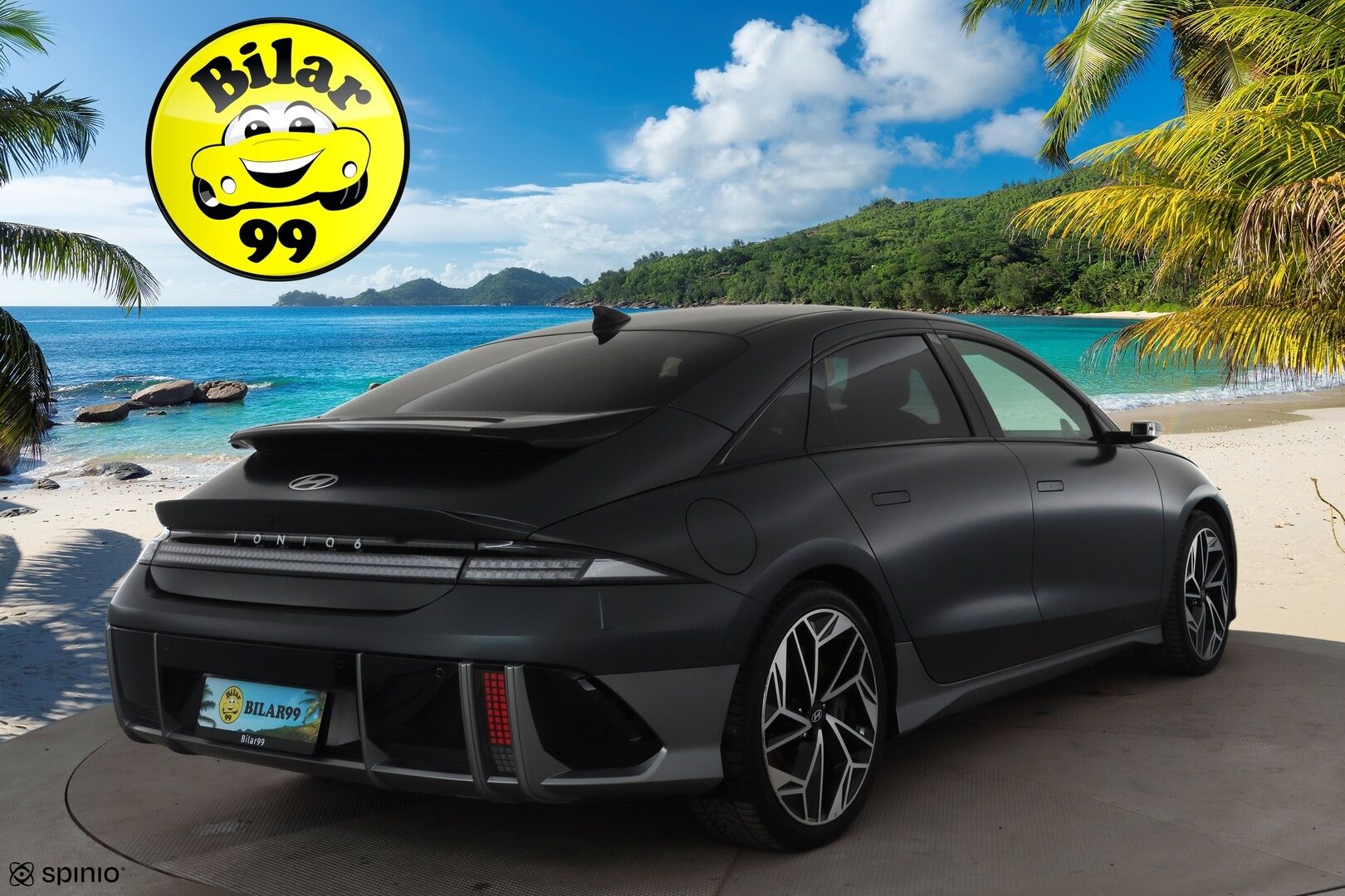 HYUNDAI IONIQ 6 2023 77 kWh 325 hv AWD Ultimate * Vetokoukku / HUD / Digipeilit / Bose / Kattoluukku / Sähköpenkit / 360 Kamera *