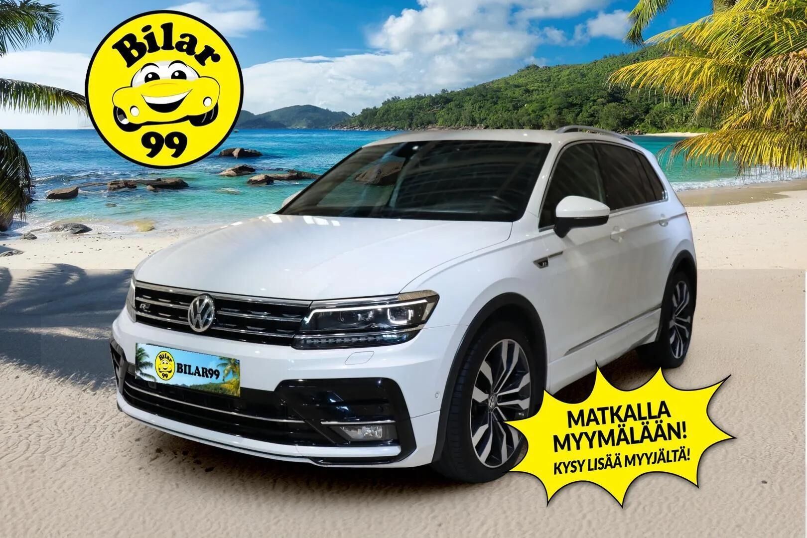 VOLKSWAGEN TIGUAN 2018 R-line 2,0 TSI 132 kW 4MOTION DSG ** Digimittari / ACC / Webasto / P-Kamera / DynAudio ** - Vetokoukku / LED / 2x vanteet - HULLU BLACKWEEK KORKOTARJOUS 2,49%