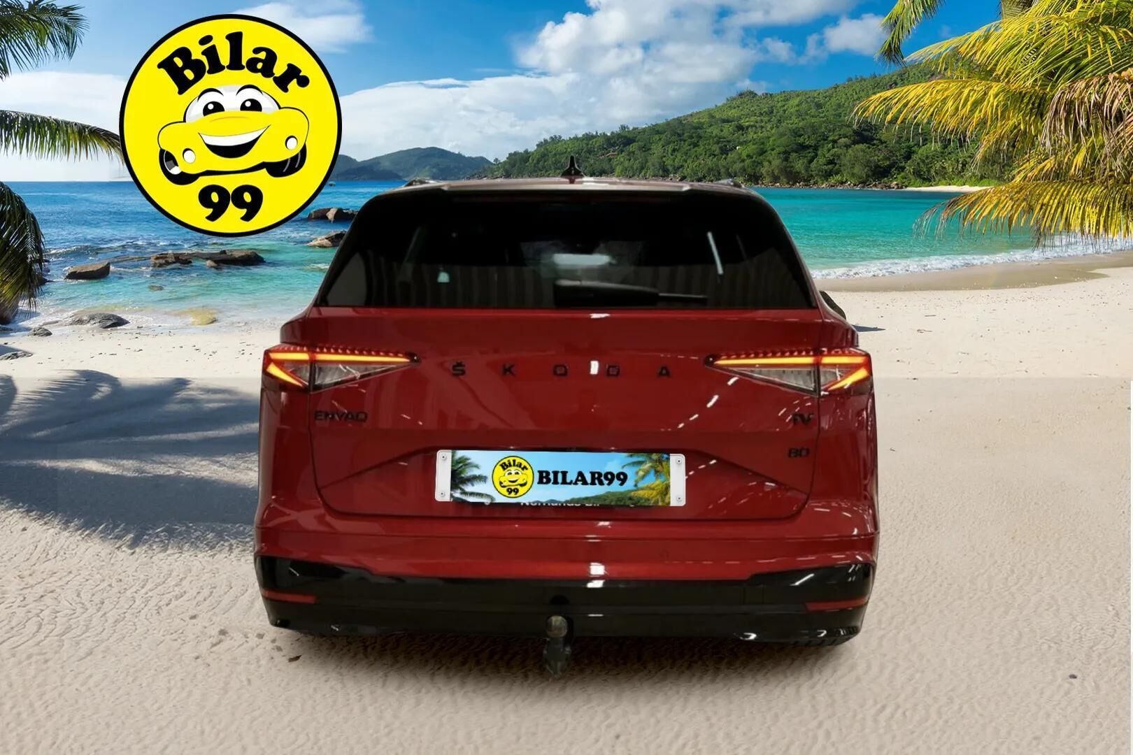 SKODA ENYAQ 2022 80 iV Sportline ** Adapt.vakkari / Lämpöpumppu / P-Kamera / TULOSSA ** - 3,99 % KORKOTARJOUS TÄHÄN AUTOON - Vetokoukku / Matrix / Navi / Keyless / 2x vanteet