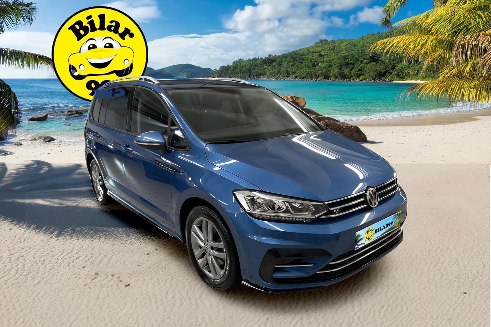 VOLKSWAGEN TOURAN 2019 R-Line 1,5 TSI EVO 110 kW DSG 7-P ** Adapt.vakkari / Webasto / P-Kamera / TULOSSA ** - 3,99 % KORKOTARJOUS TÄHÄN AUTOON - Koukku / MirrorLink / LED 