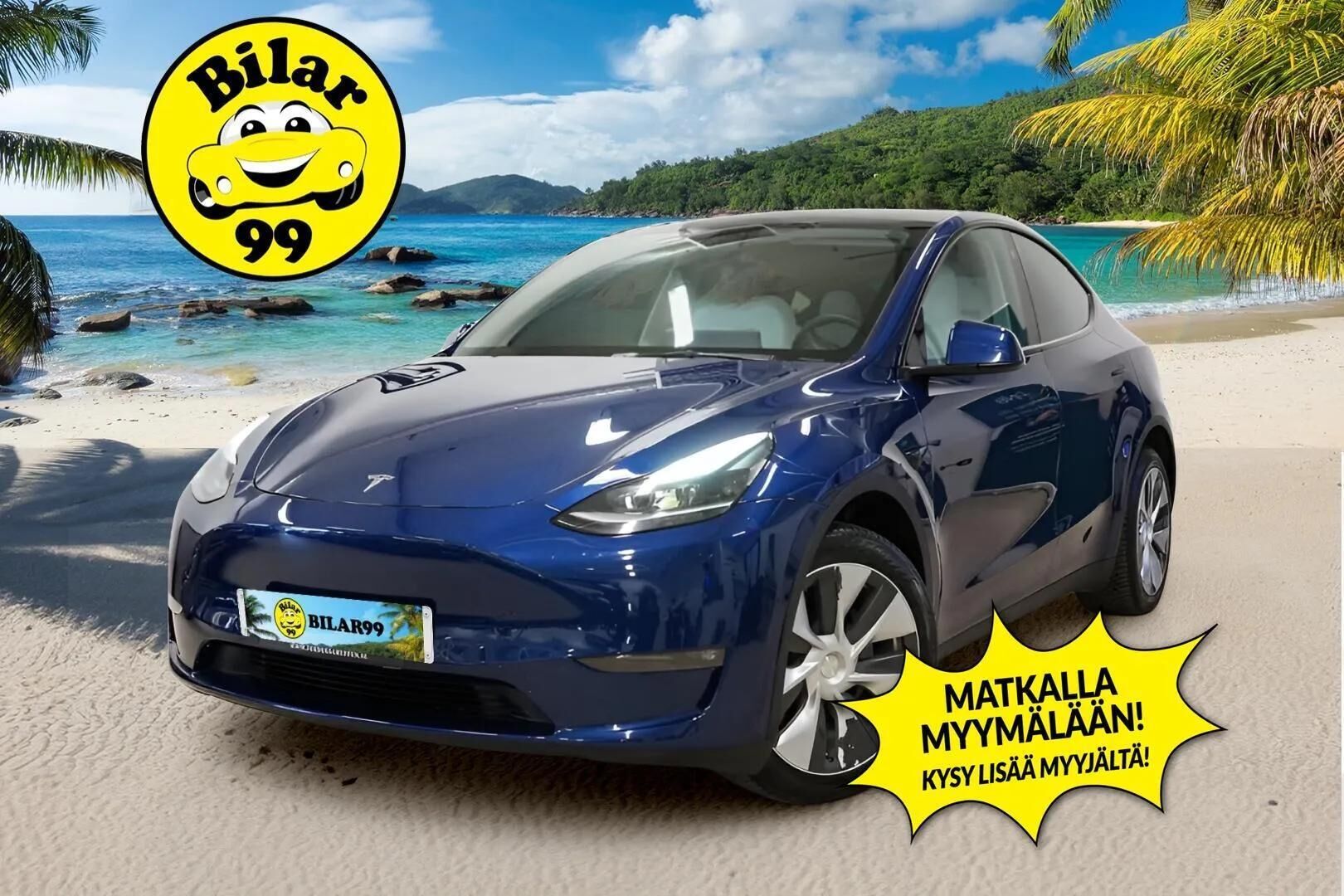 TESLA MODEL Y 2021 Long Range Dual Motor  - Valkoinen sisusta / Autopilot / Panorama