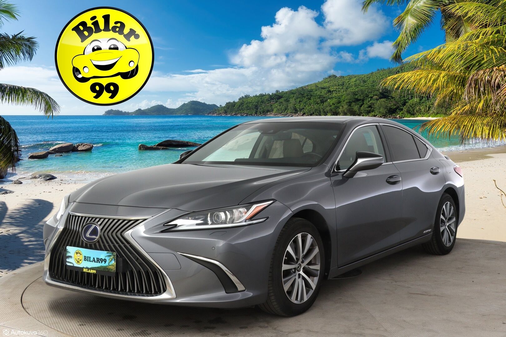 LEXUS ES 2019 300H Comfort * Adapt.Vakkari / Keyless Go / Nahkasisusta / Peruutuskamera / Digimittaristo / Kattoluukku * - 3,99 % KORKOTARJOUS TÄHÄN AUTOON - * Näyttävä Business-luokan Lexus / Hyvillä varusteilla / 2x Renkailla ja vanteilla * 