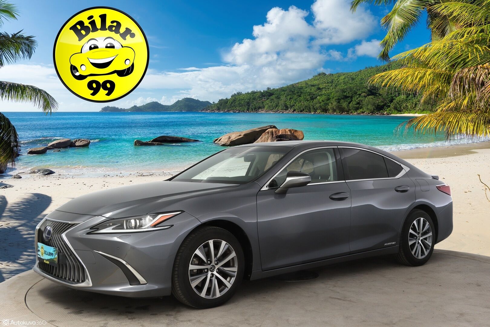 LEXUS ES 2019 300H Comfort * Adapt.Vakkari / Keyless Go / Nahkasisusta / Peruutuskamera / Digimittaristo / Kattoluukku * - 3,99 % KORKOTARJOUS TÄHÄN AUTOON - * Näyttävä Business-luokan Lexus / Hyvillä varusteilla / 2x Renkailla ja vanteilla * 
