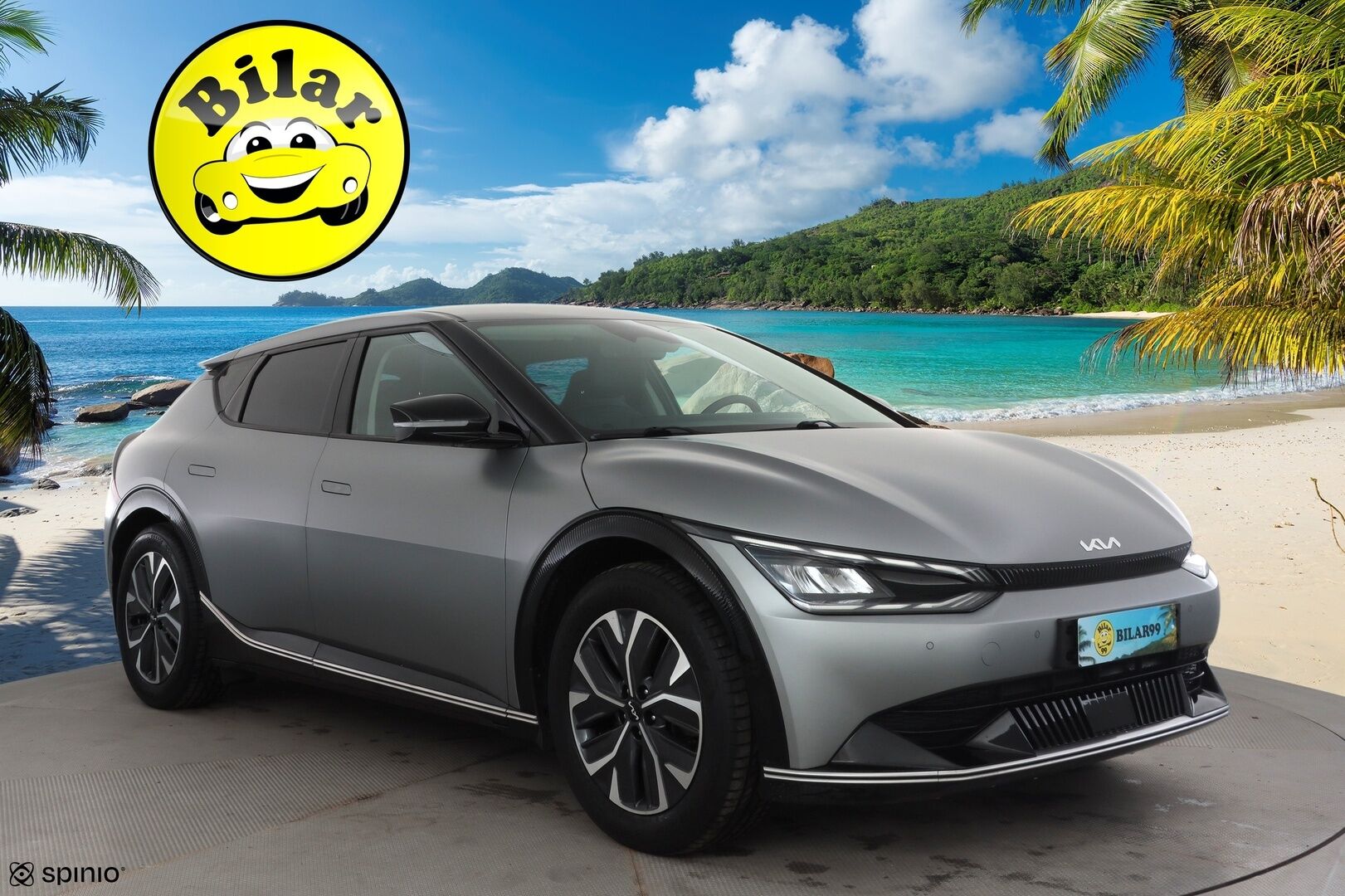 KIA EV6 2022 RWD 77 kWh 229 hv - | ACC | ILP | Koukku | Nahkasisusta | Ambient light | P.kamera | HDA | CTA | BSM | Lämm. ratti | Sähk. takaluukku | Merkkihuollot | 2x renkaat aluin 