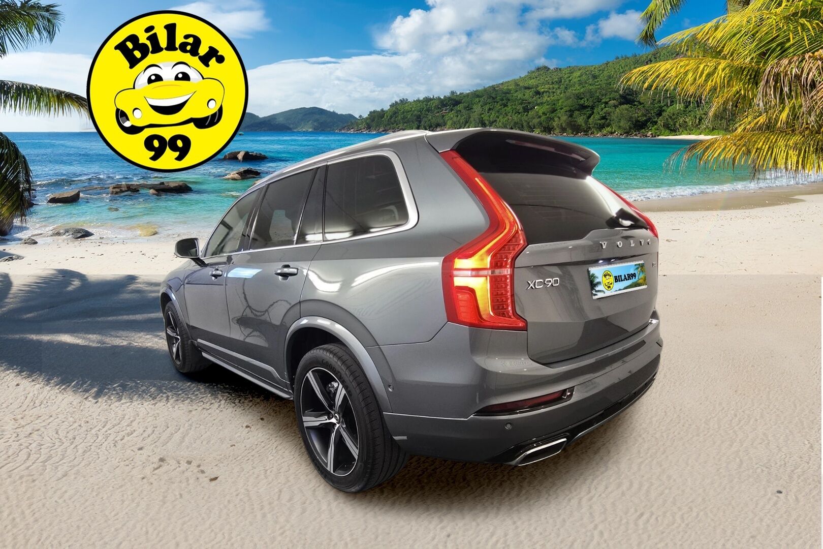 Volvo XC90 2017 D5 AWD R-Design aut 7-Paik ** Panorama / HUD / 360 Kamera / Ilma-alusta / TULOSSA ** - 3,99 % KORKOTARJOUS TÄHÄN AUTOON - Adapt.vakkari / Webasto / BLIS / VOC / Carplay