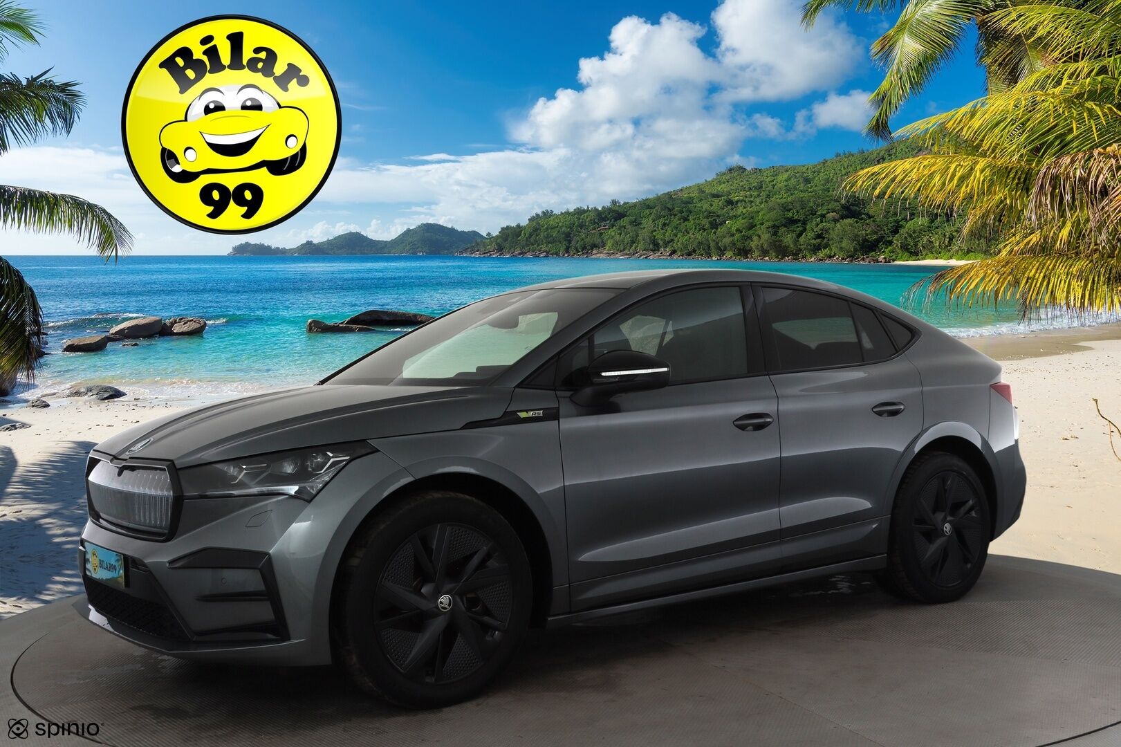 SKODA ENYAQ 2023 Coupe 80x 4x4 RS iV * ACC / ILP / Hierovat Muistipenkit / Matrix-LED / Lasikatto / HUD / Canton / P.kamera / koukku *