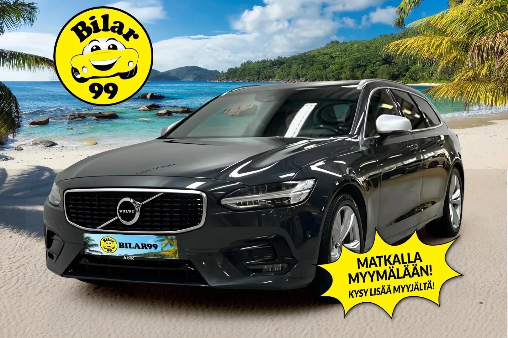 Volvo V90 2018 T6 AWD R-Design Polestar ** Adapt.vakkari / Webasto / Navi / Muistipenkki ** - Polestar optimoitu / Merkkihuollot / Vetokoukku