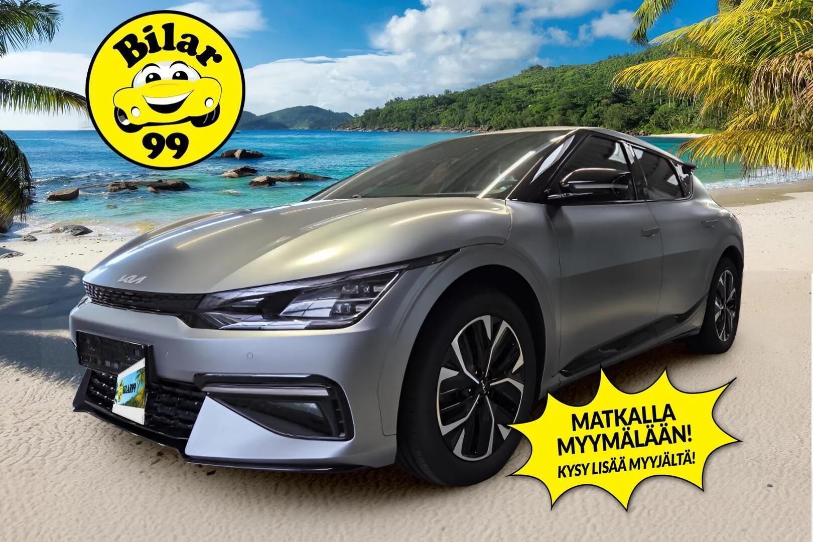 KIA EV6 2023 GT-Line RWD 77 kWh 229 hv - Ennakkomyynnissä! ACC | Vetokoukku | ILP | P. kamera | Ilmast. muistipenkki - KORKO VAIN 3,99 %