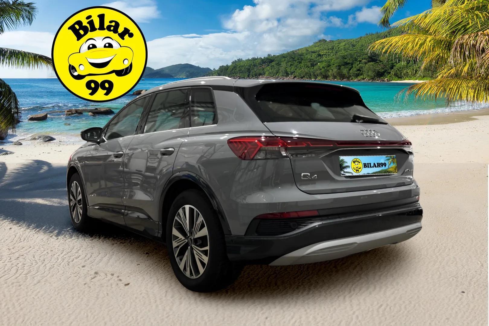 AUDI Q4 E-TRON 2023 40 e-tron / Adapt.Vakkari / Lämpöpumppu / Peruutuskamera / Sonos / Vetokoukku / Sport-istuimet / Kahdet vanteet renkaineen / TULOSSA //  - HULLUT JOULUT KORKOTARJOUS 2,49% 